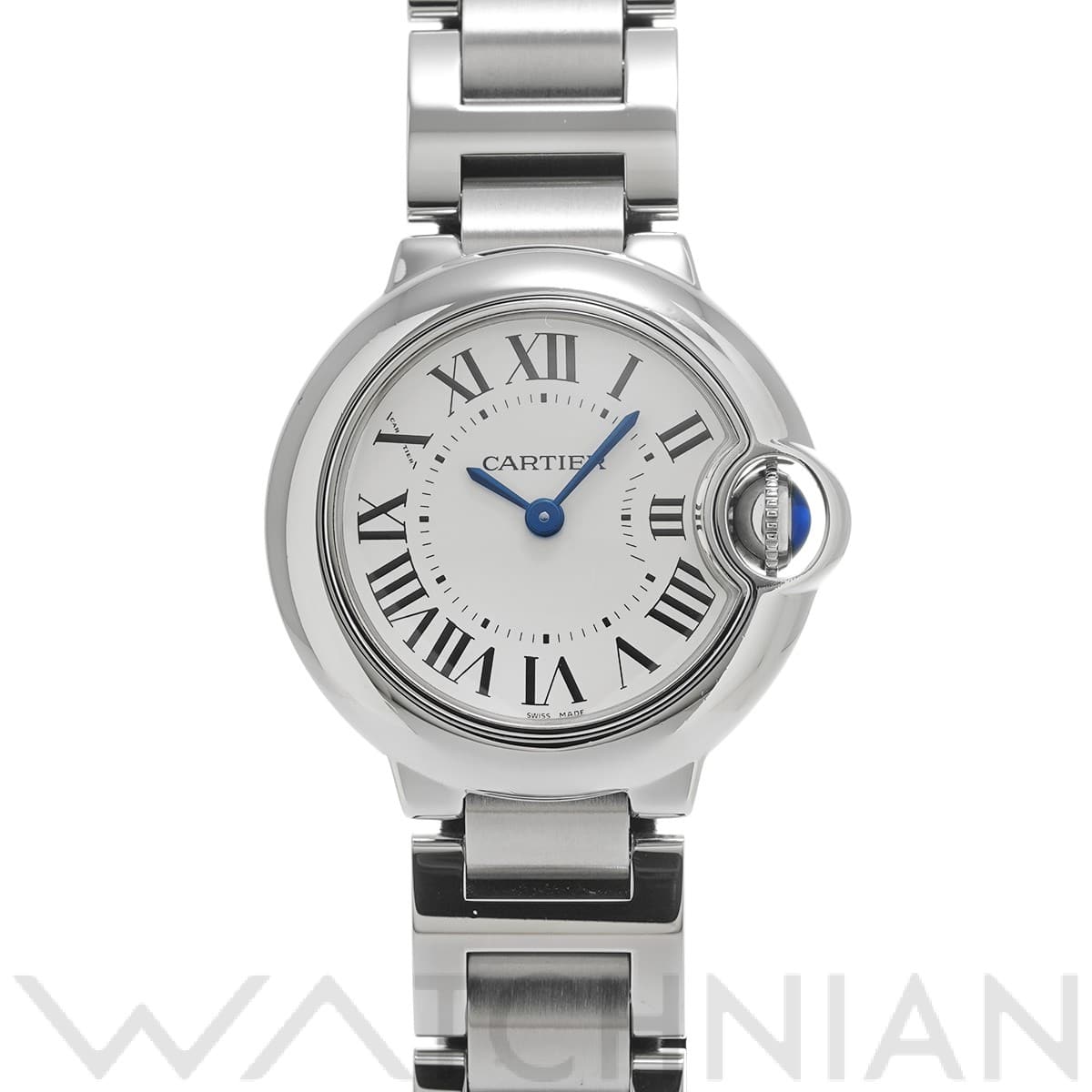 カルティエ / CARTIER バロンブルー ドゥ カルティエ 28mm W69010Z4 シルバー レディース 時計 【中古】【wristwatch】