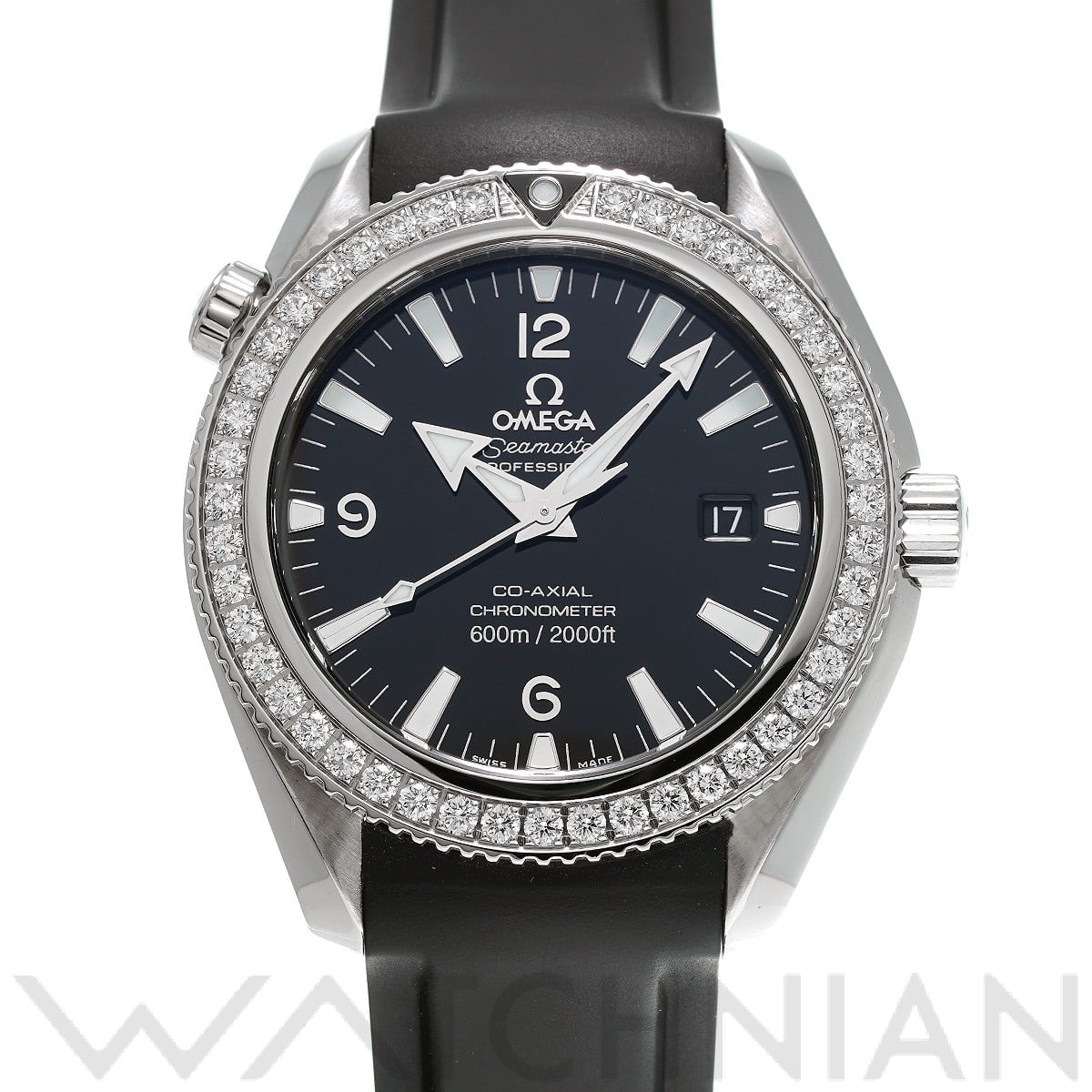 オメガ / OMEGA シーマスター プラネットオーシャン 600 コーアクシャル 222.18.42.20.01.001 ブラック メンズ 時計 【中古】【wristwatch】