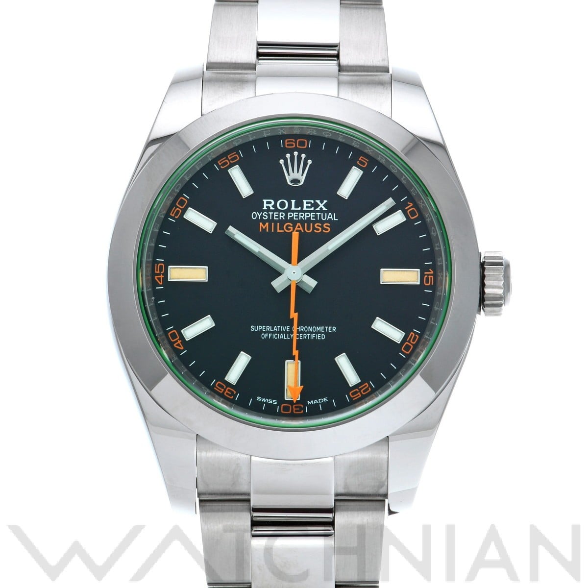 ミルガウス 116400GV ランダムシリアル インテンスブラック ロレックス ROLEX メンズ 【中古】