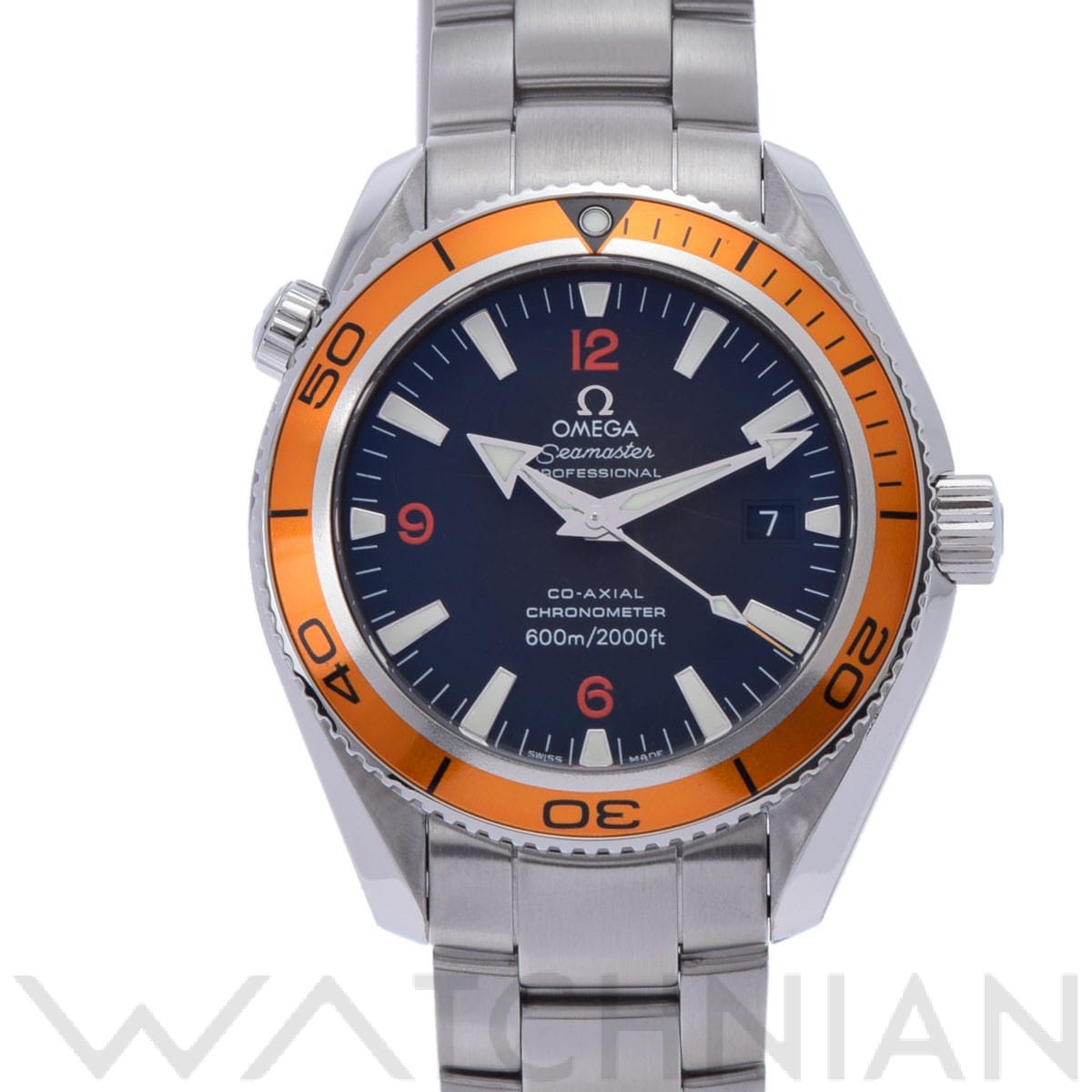 オメガ / OMEGA シーマスター プラネットオーシャン 600 コーアクシャル 2209.50 ブラック メンズ 時計 【中古】【wristwatch】