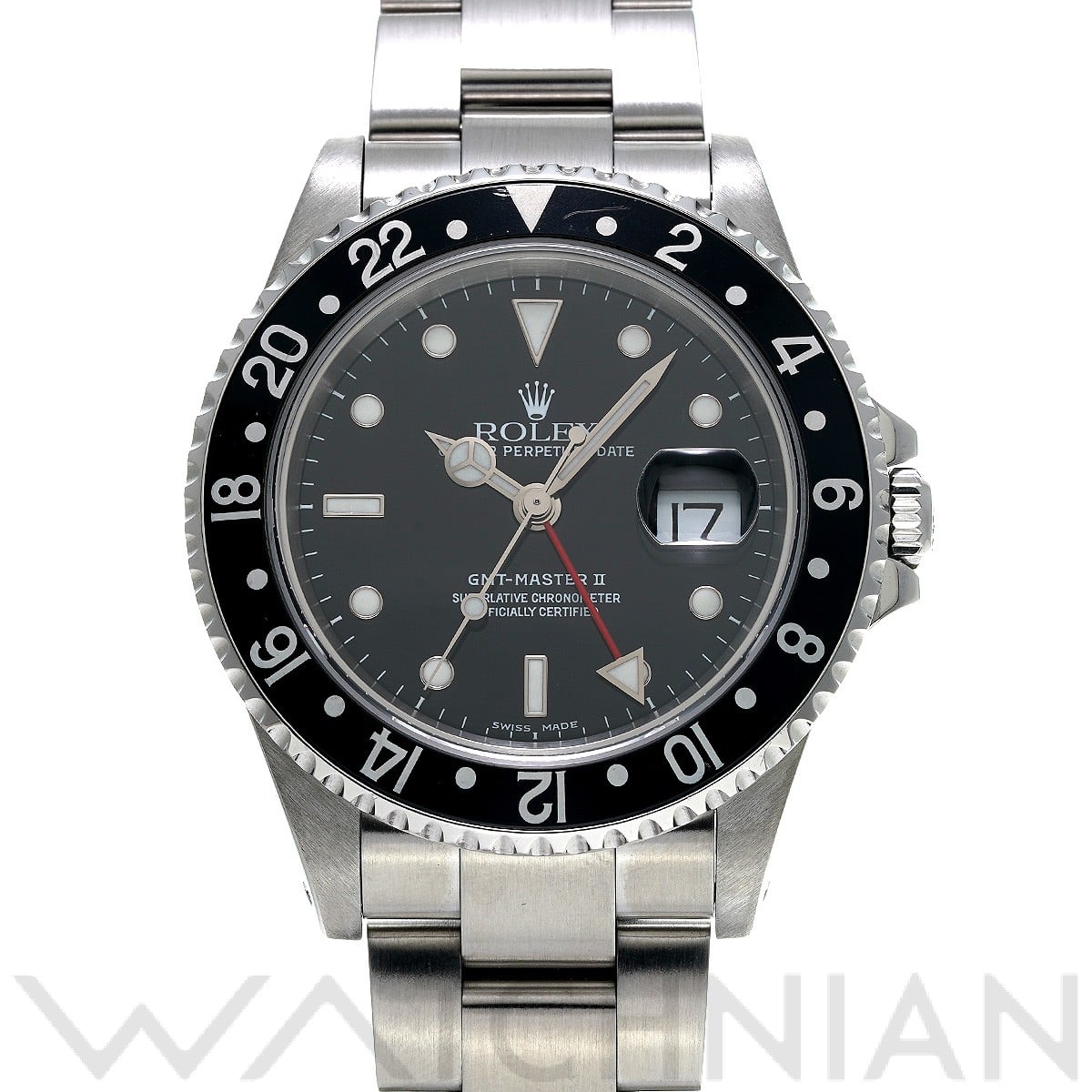 ロレックス GMTマスターII 16710 ブラック メンズ 時計 【中古】【wristwatch】