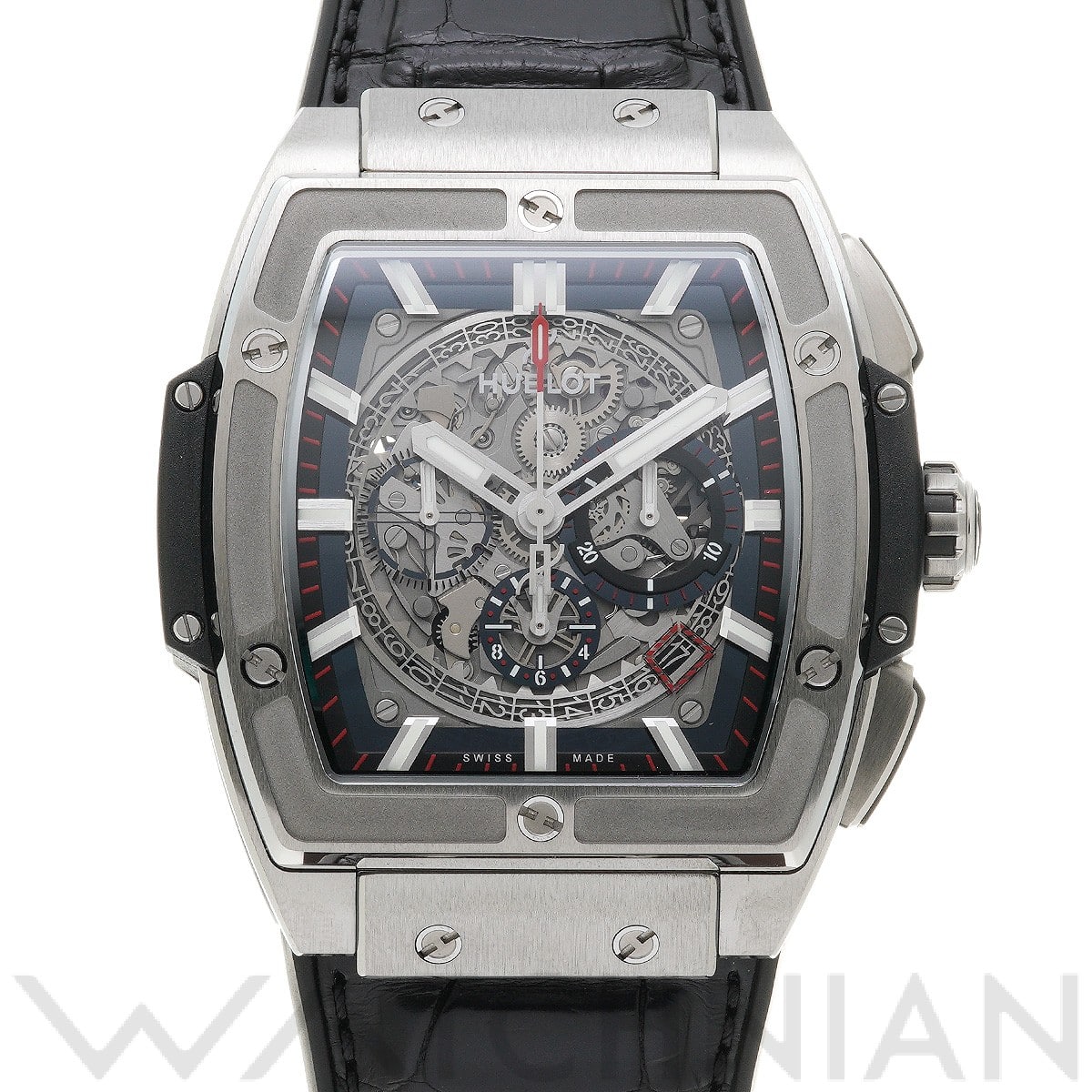 スピリット オブ ビッグバン チタニウム 601.NX.0173.LR グレー/スケルトン ウブロ HUBLOT メンズ 【中古】