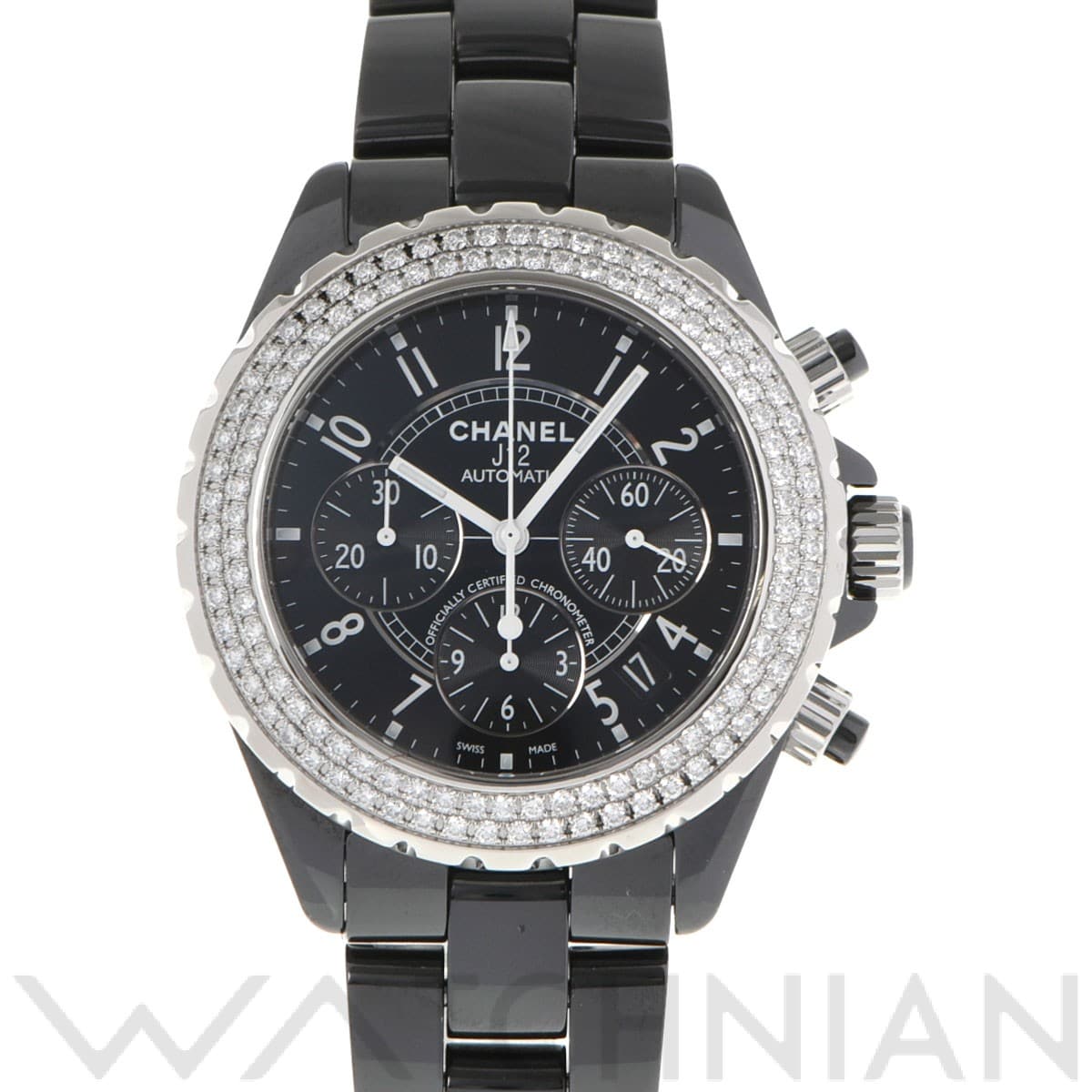 シャネル / CHANEL J12 クロノグラフ 41MM H1009 ブラック メンズ 時計 【中古】【wristwatch】