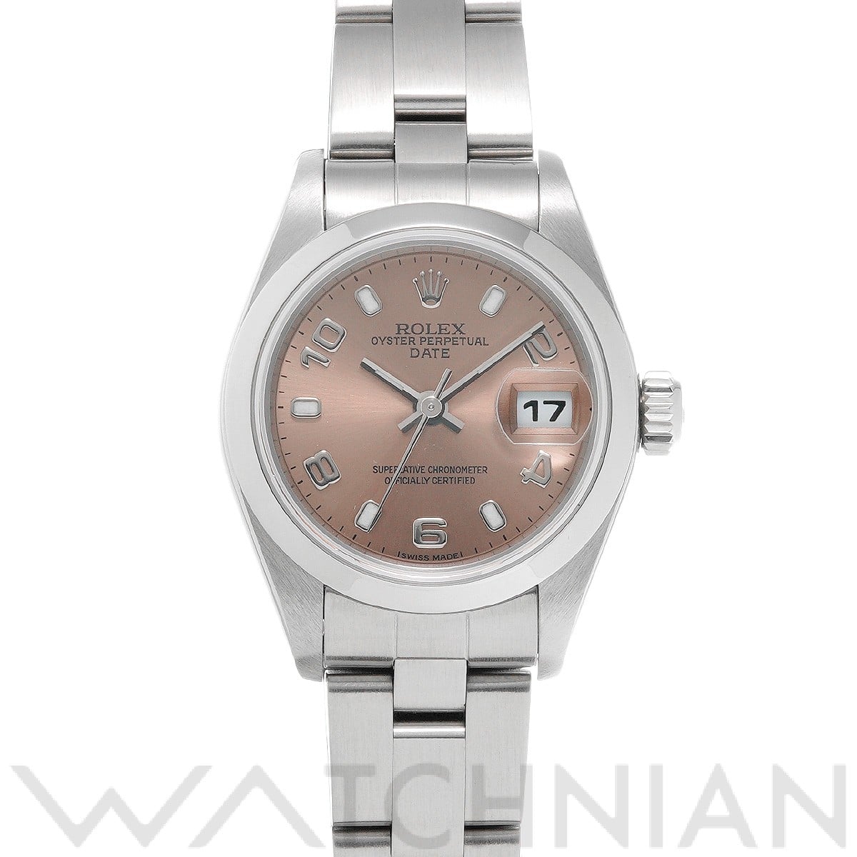 ロレックス オイスターパーペチュアル デイト 79160 ピンク レディース 時計 【中古】【wristwatch】