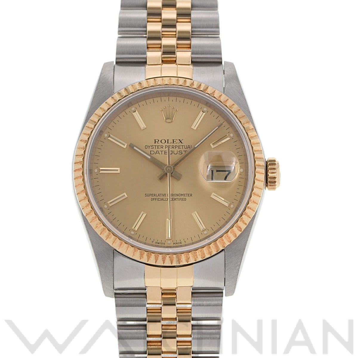 ロレックス デイトジャスト 36 16233 シャンパン メンズ 時計 【中古】【wristwatch】