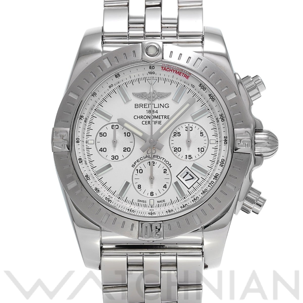 ブライトリング / BREITLING クロノマット 44 JSP AB011511/G829 シルバー メンズ 時計 【中古】【wristwatch】