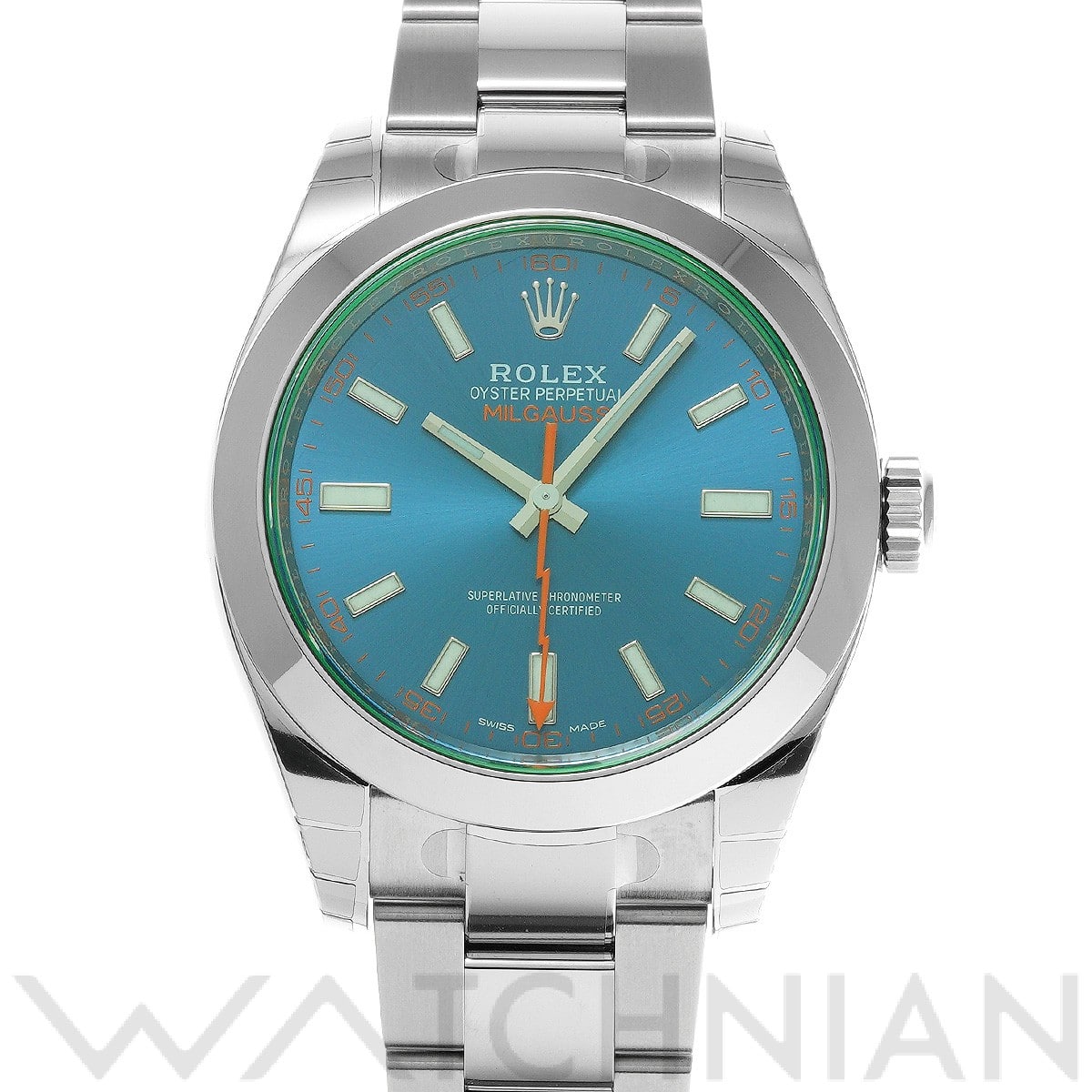 ミルガウス 116400GV ランダムシリアル Zブルー ロレックス ROLEX メンズ 【中古】