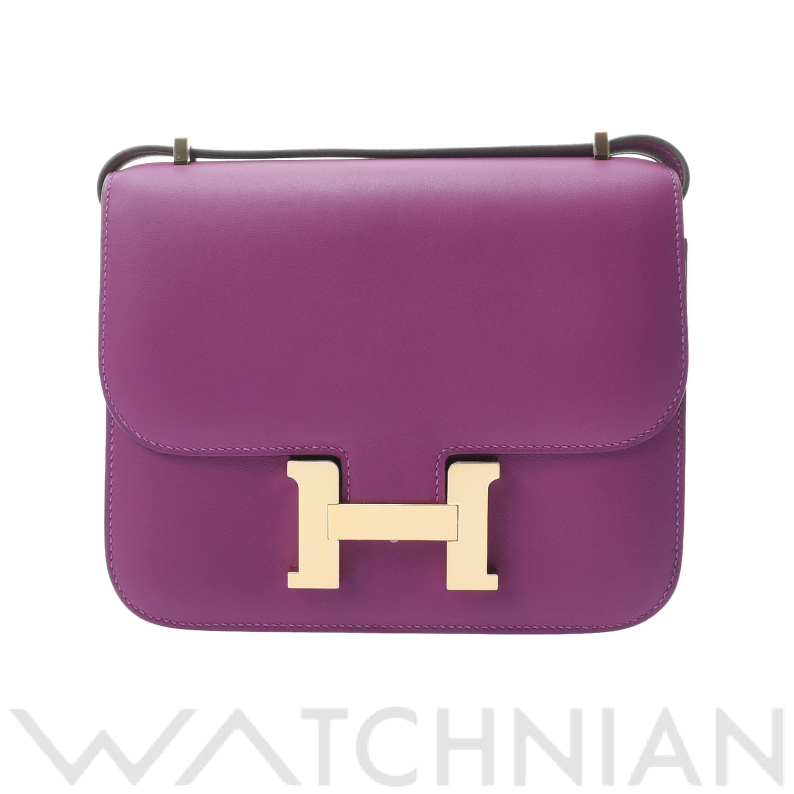 エルメス コンスタンス ミニ 18 アネモネ/ゴールド金具 ヴォースイフト レディース バッグ 【未使用】【bag】