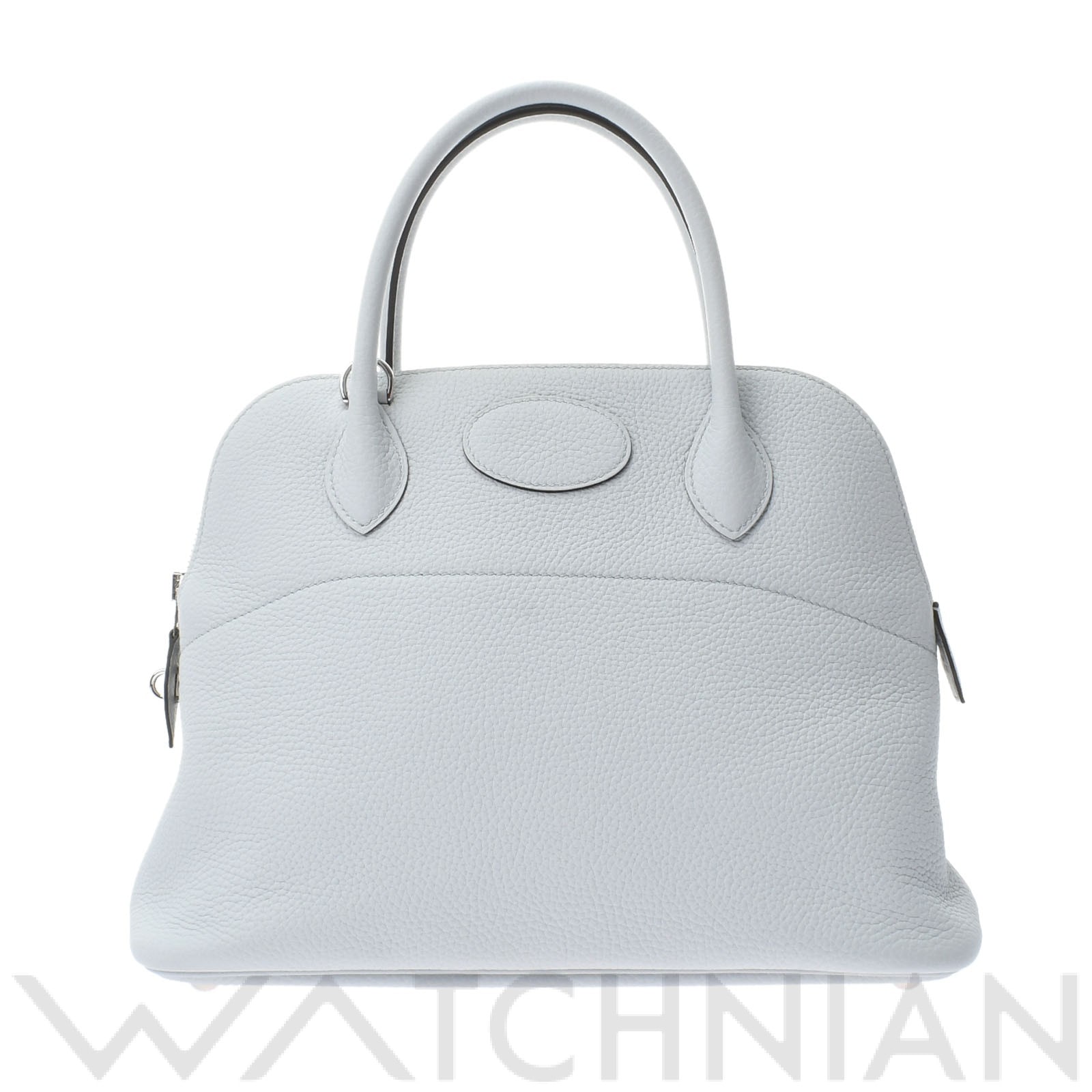 ボリード 31 ブルーペール/パラジウム金具 トリヨンクレマンス HERMES エルメス レディース 【中古】