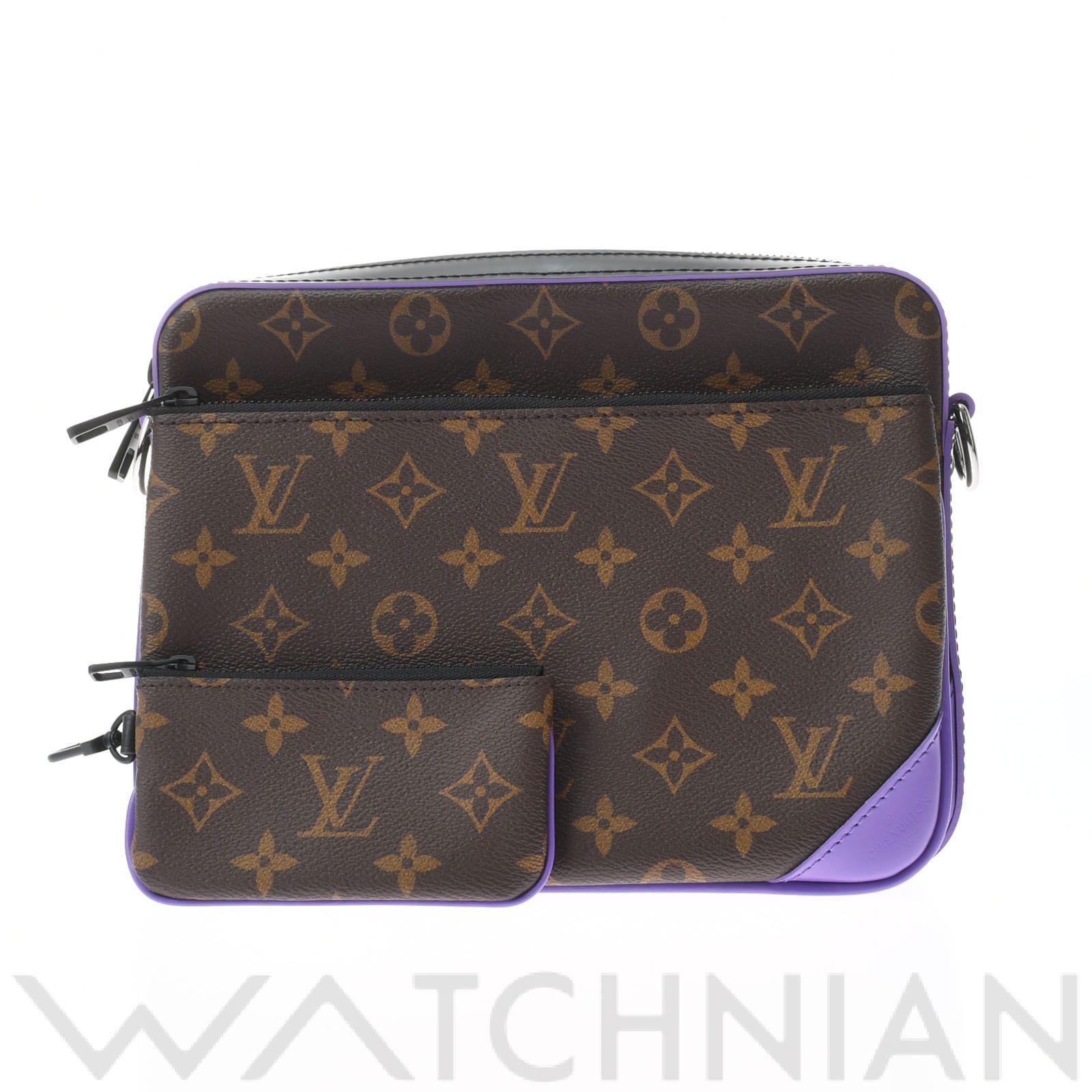 ルイ ヴィトン / LOUIS VUITTON モノグラムマカサー トリオ メッセンジャー パープル M46266 モノグラム・マカサー キャンバス  メンズ バッグ 【未使用】【bag】: ブランドバッグ｜WATCHNIAN(ウォッチニアン)公式通販/旧一風騎士