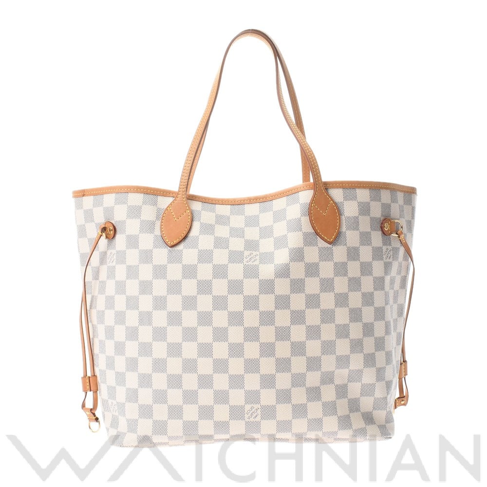 ダミエ ネヴァーフルMM ホワイト N41361 ダミエアズールキャンバス LOUIS VUITTON ルイ ヴィトン レディース 【中古】
