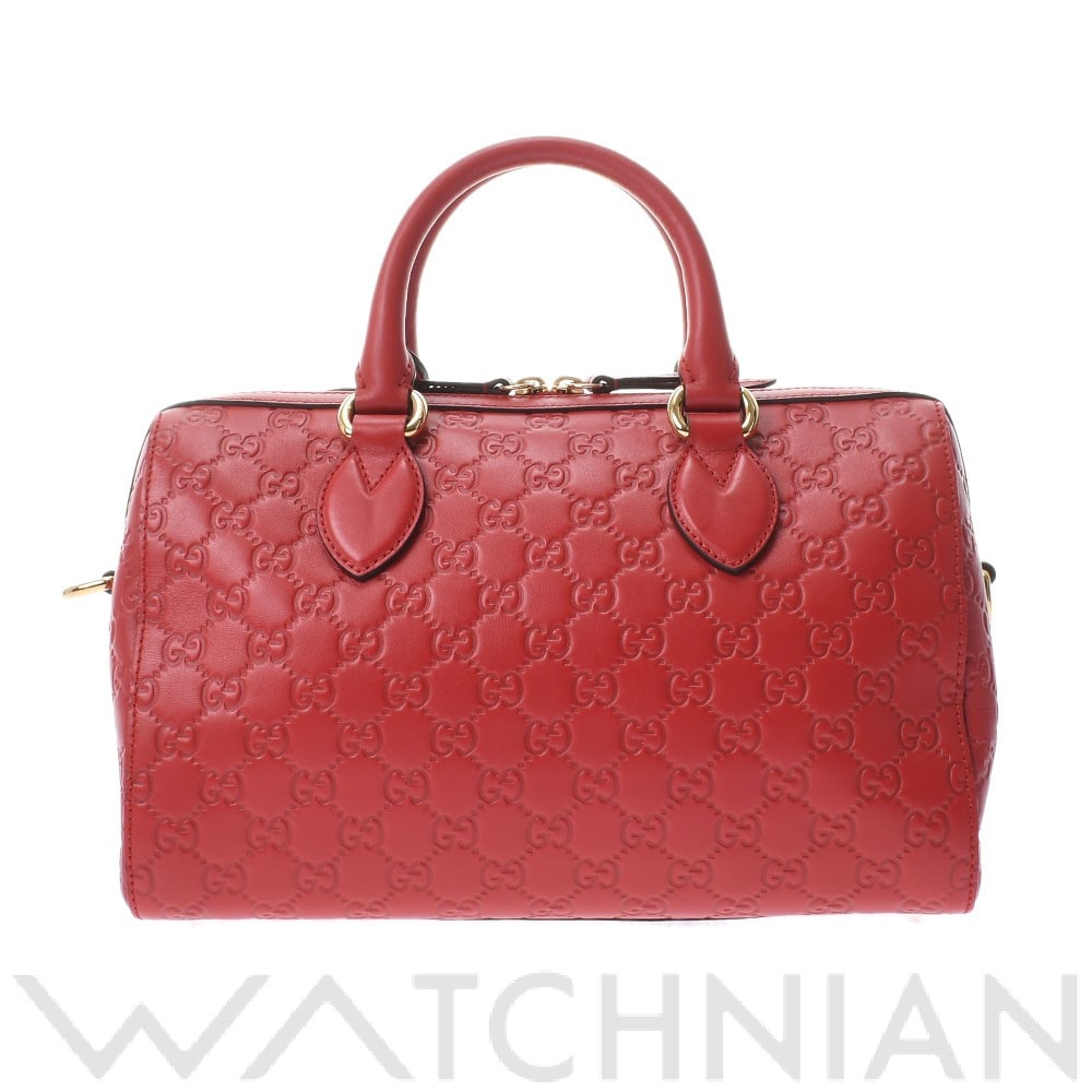 グッチシマ 2way ボストンバッグ レッド 453573 レザー GUCCI グッチ レディース 【中古】: ブランドバッグ ｜WATCHNIAN(ウォッチニアン)公式通販/旧一風騎士