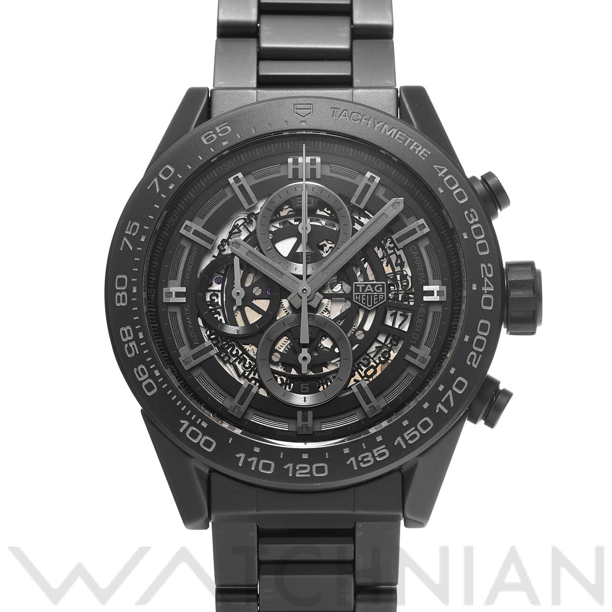 タグ ホイヤー / TAG HEUER カレラ キャリバーホイヤー01 クロノグラフ CAR2A91.BH0742 ブラック メンズ 時計 【中古】【wristwatch】