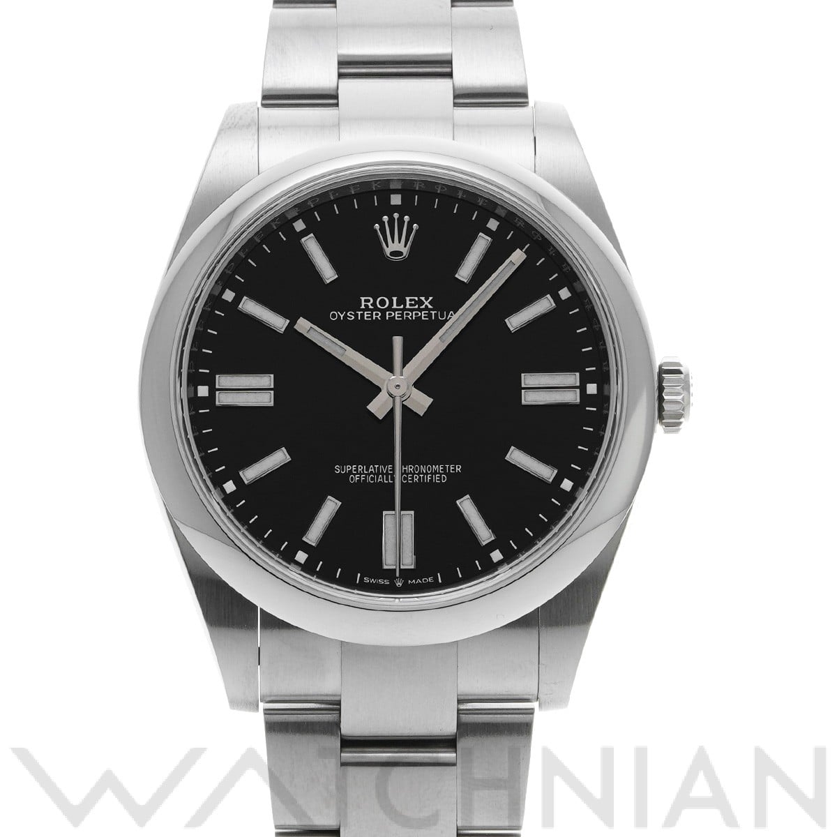 ロレックス オイスターパーペチュアル 41 124300 ブライトブラック メンズ 時計 【中古】【wristwatch】