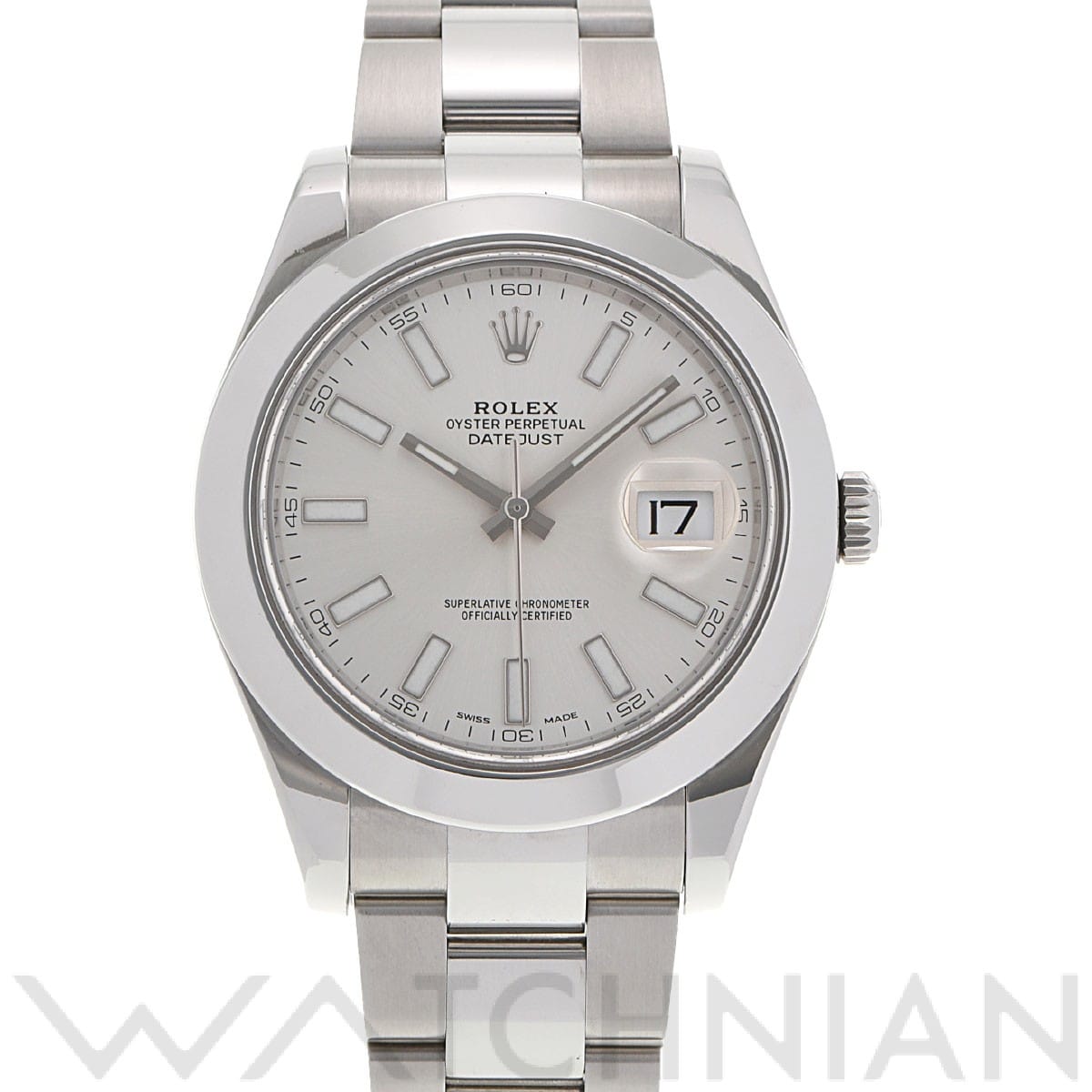 ロレックス デイトジャスト II 116300 シルバー メンズ 時計 【中古】【wristwatch】