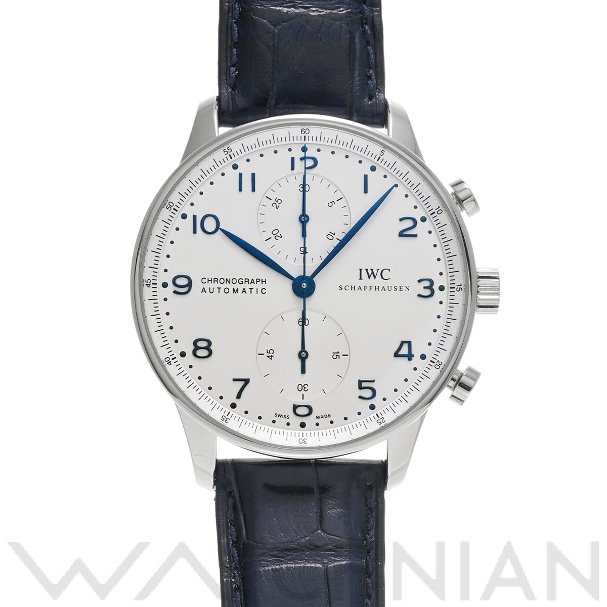 ポルトギーゼ クロノグラフ IW371446 シルバーメッキ インターナショナルウォッチカンパニー IWC メンズ 【中古】