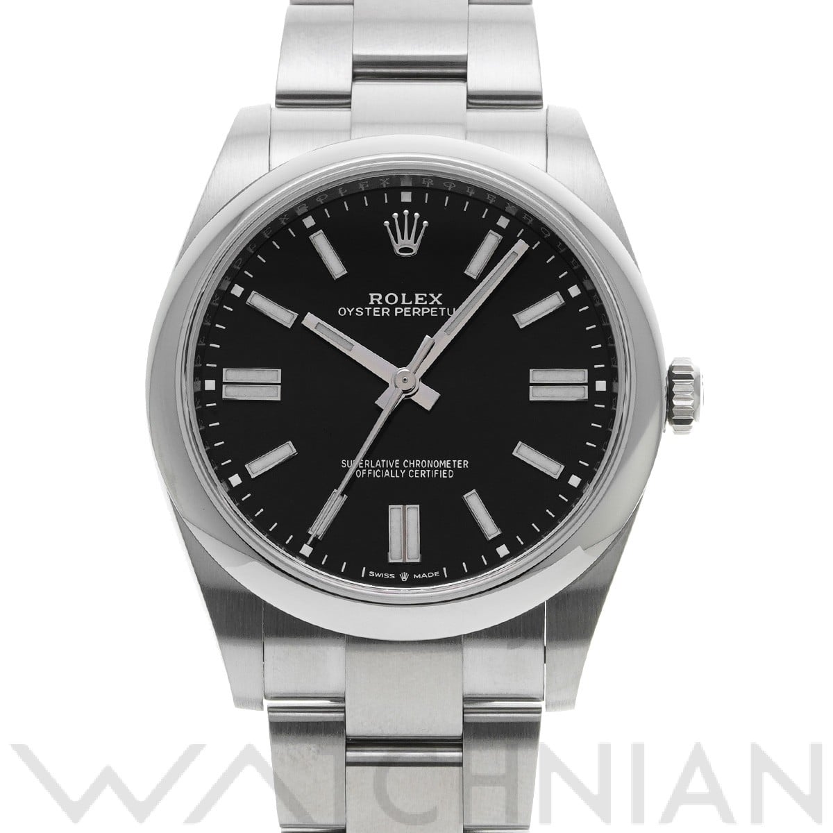 ロレックス オイスターパーペチュアル 41 124300 ブライトブラック メンズ 時計 【中古】【wristwatch】