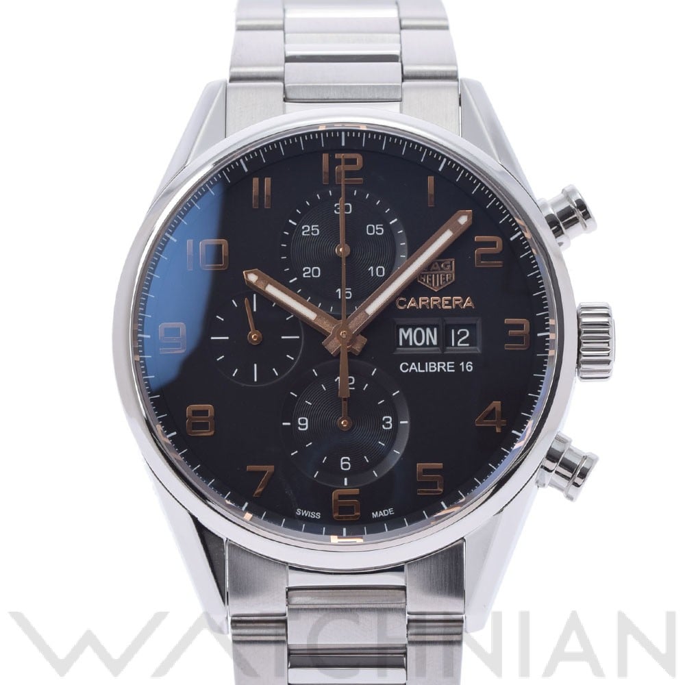 タグ ホイヤー / TAG HEUER カレラ キャリバー16 デイデイト クロノ CV2A1AB.BA0738 ブラック メンズ 時計 【中古】【wristwatch】