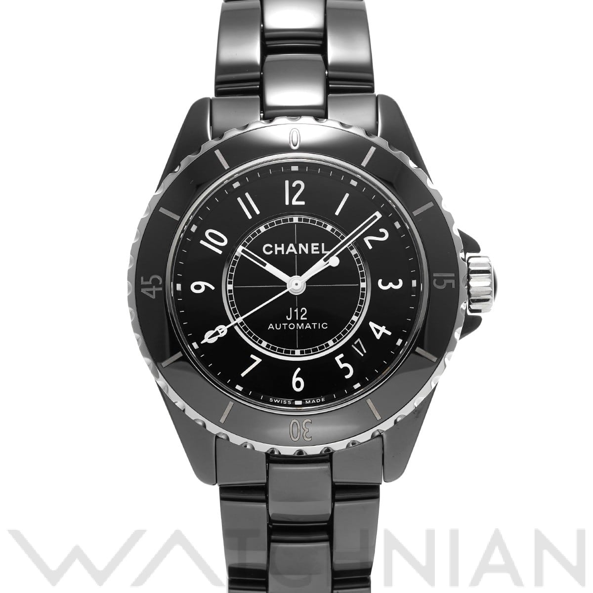 シャネル / CHANEL J12 キャリバー12.1 38MM H5697 ブラックラッカー メンズ 時計 【中古】【wristwatch】