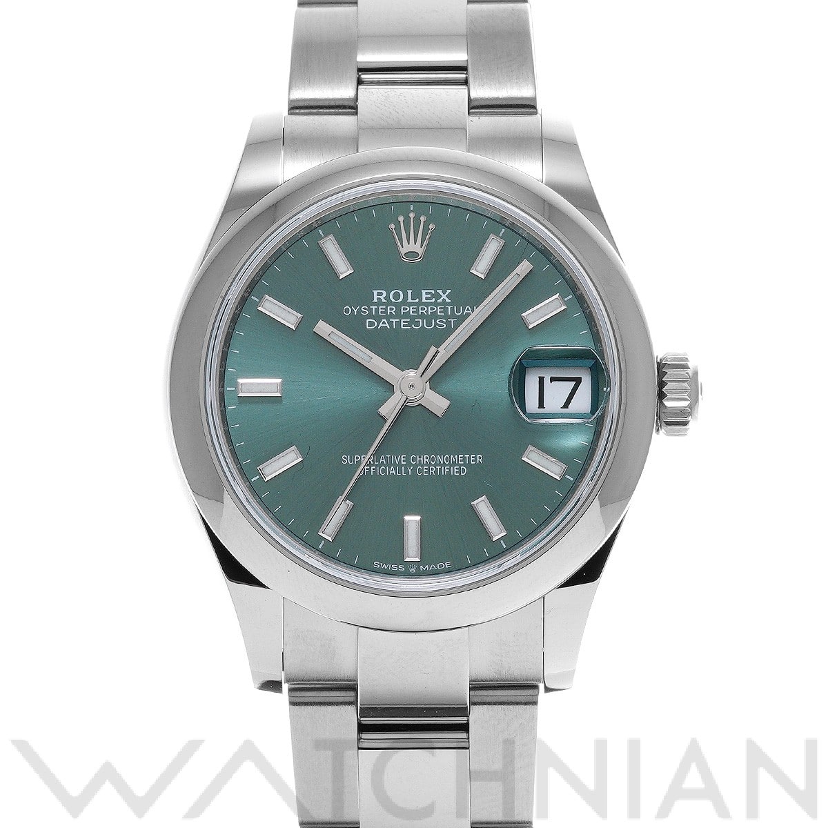 ロレックス デイトジャスト 31 278240 ミントグリーン ユニセックス 時計 【中古】【wristwatch】