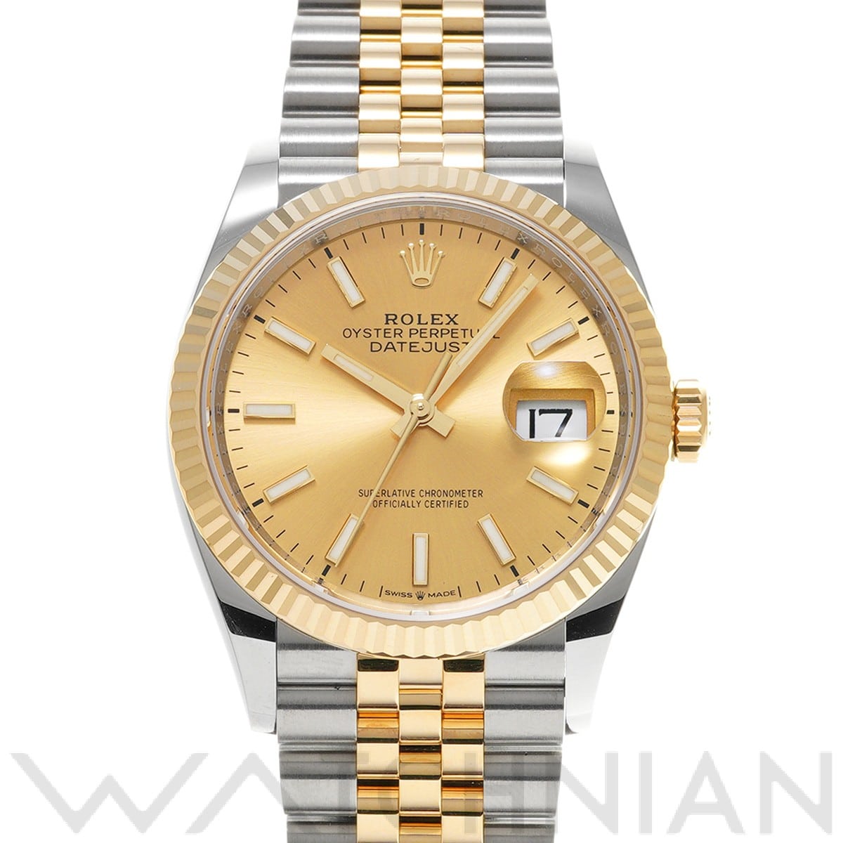 ロレックス デイトジャスト 36 126233 シャンパン メンズ 時計 【中古】【wristwatch】