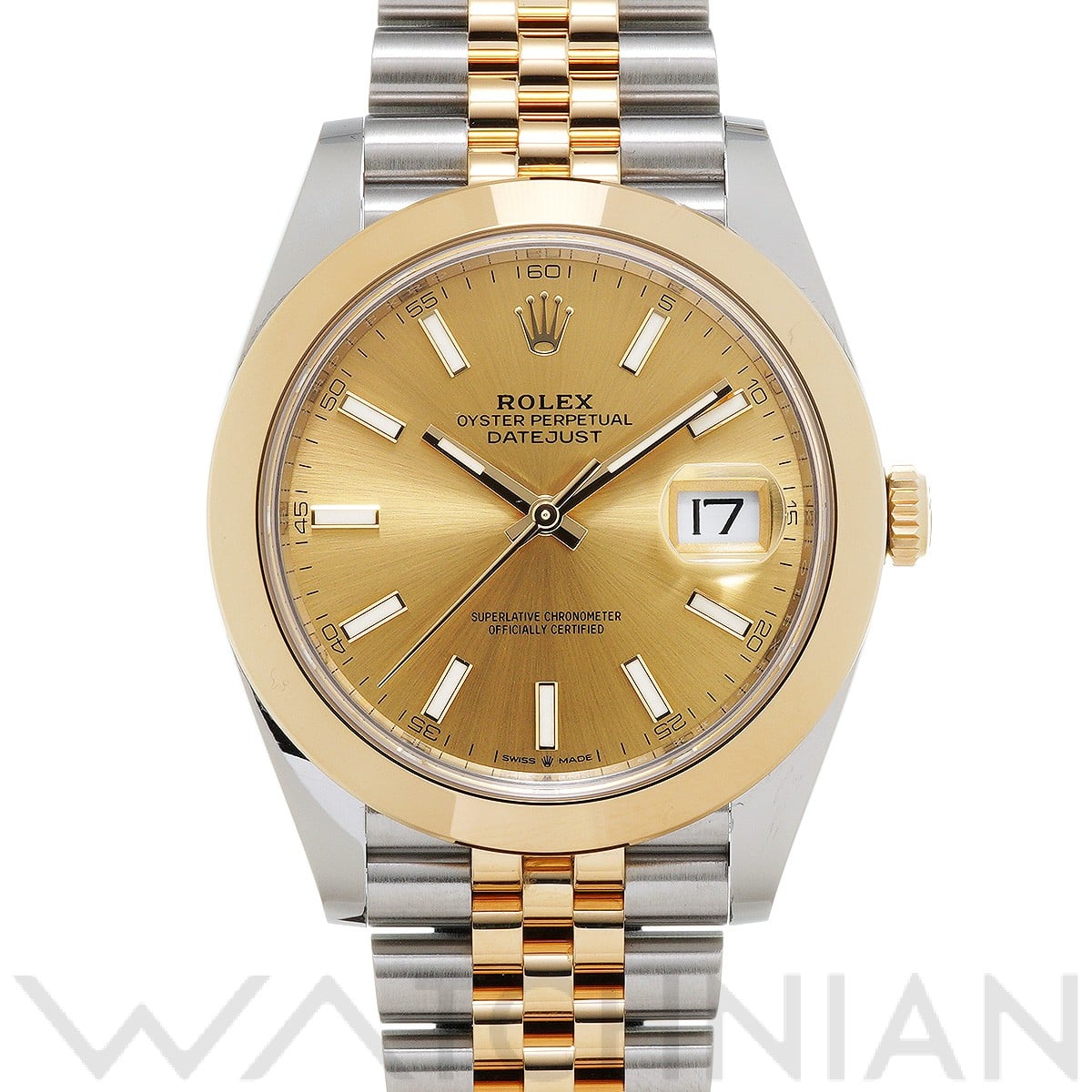 ロレックス デイトジャスト 41 126303 シャンパン メンズ 時計 【中古】【wristwatch】