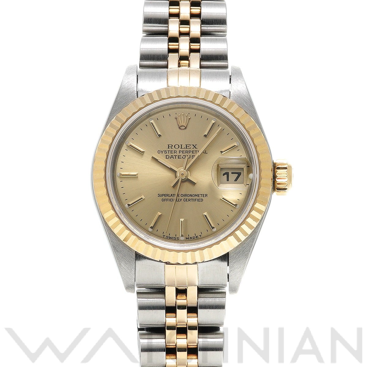 ロレックス デイトジャスト 26 79173 シャンパン レディース 時計 【中古】【wristwatch】