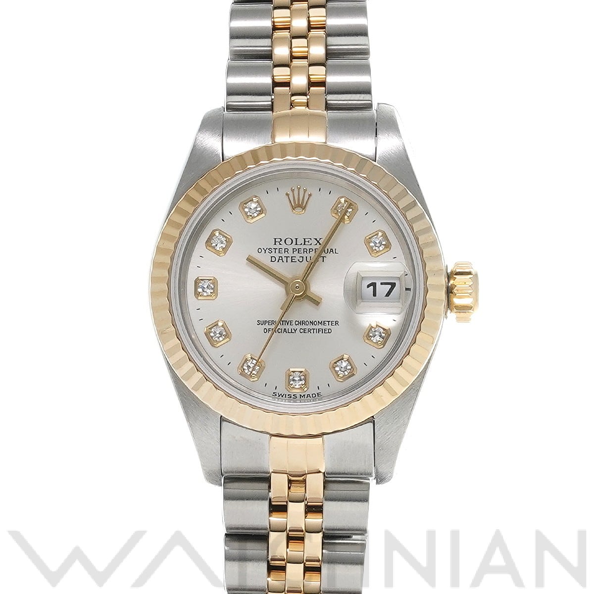 ロレックス デイトジャスト 26 79173G シルバー/ダイヤモンド レディース 時計 【中古】【wristwatch】