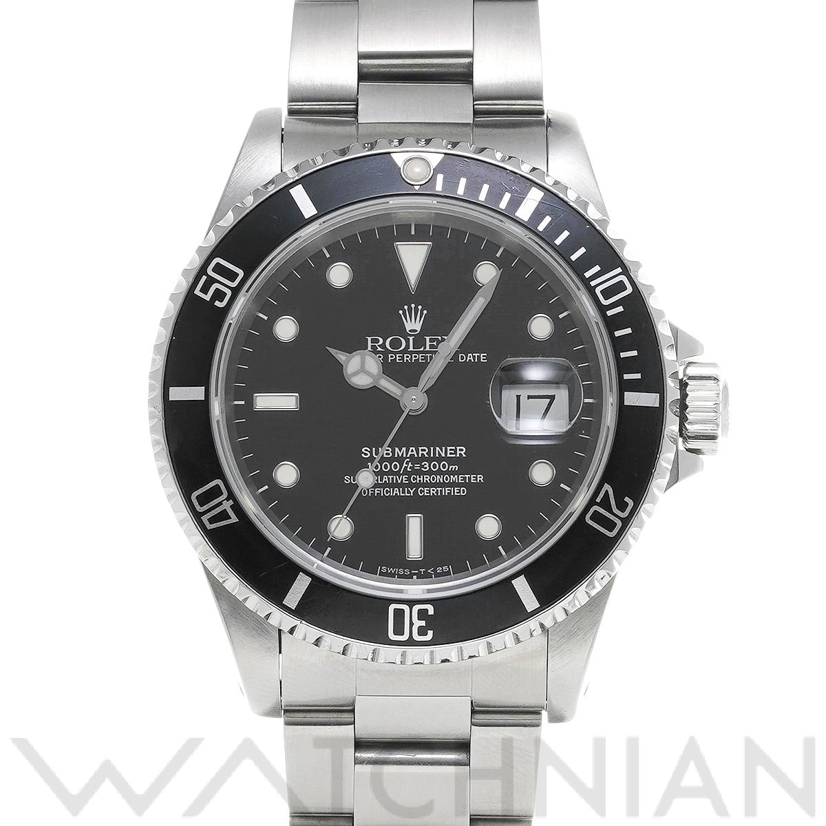 サブマリーナ デイト 16610 S番(1994年頃製造) ブラック ロレックス ROLEX メンズ 【中古】