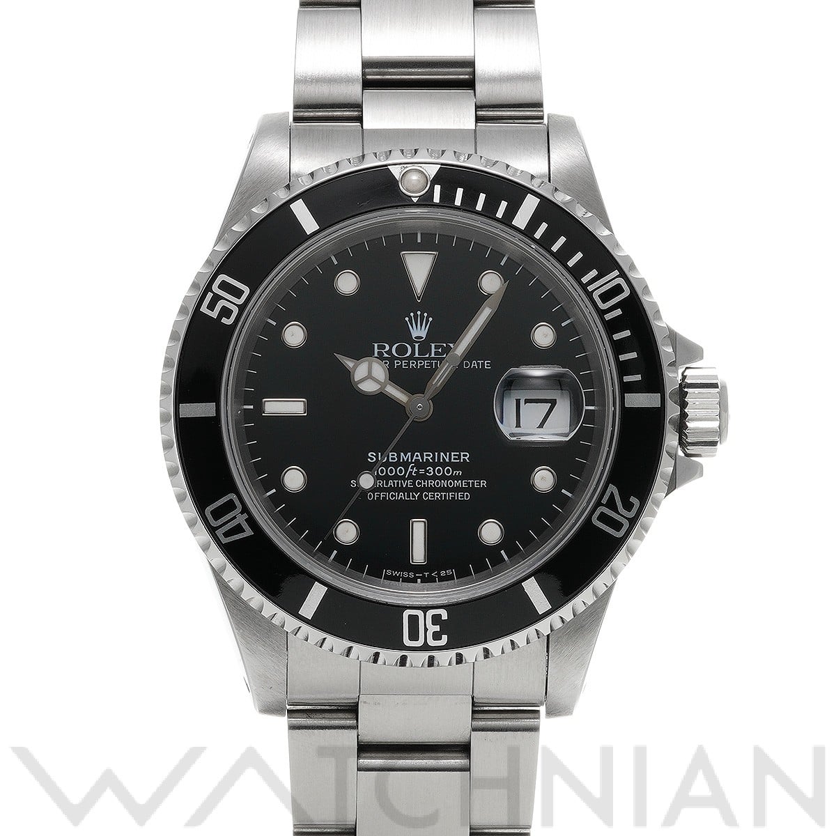 サブマリーナ デイト 16610 S番(1994年頃製造) ブラック ロレックス ROLEX メンズ 【中古】