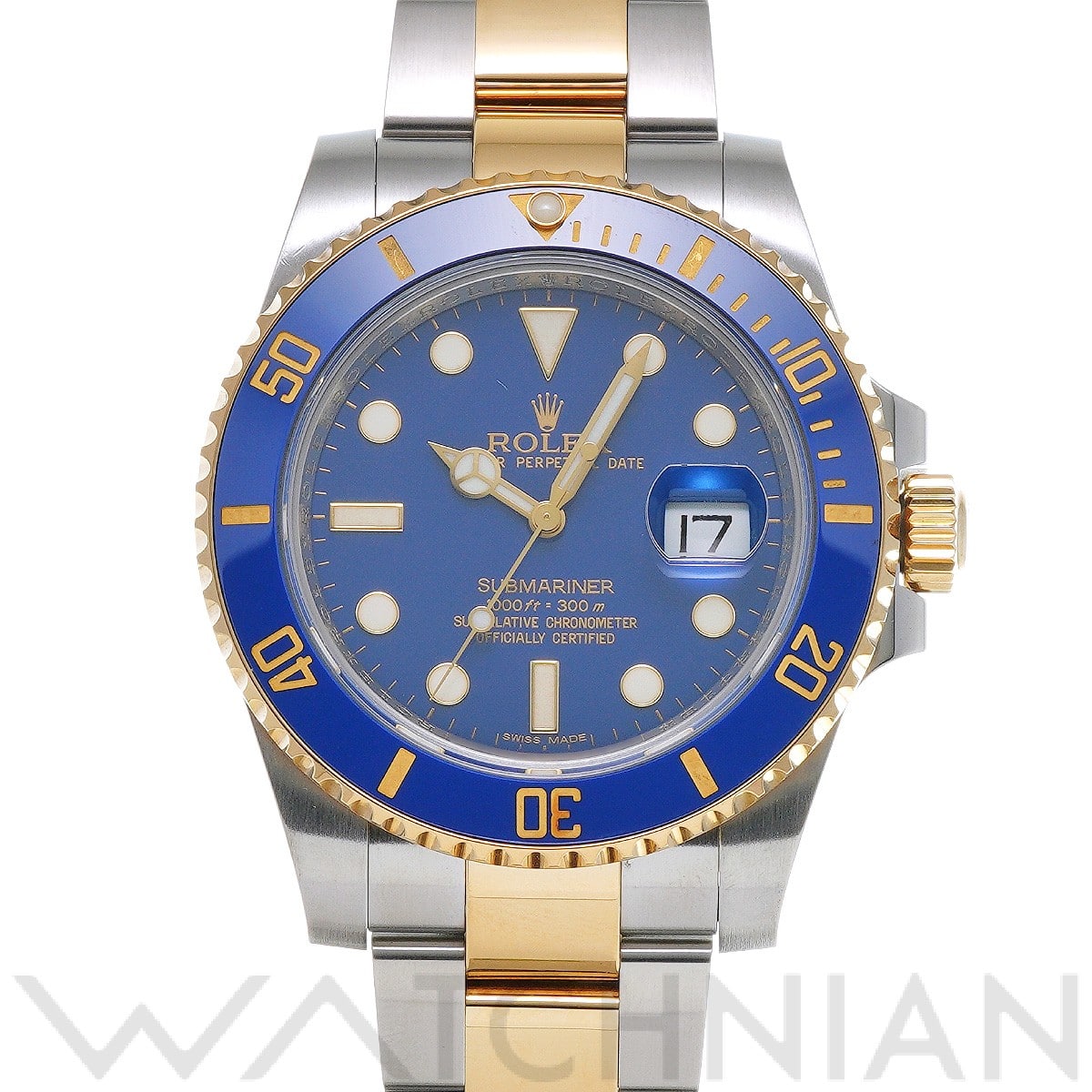 サブマリーナ デイト 116613LB ランダムシリアル マットブルー ロレックス ROLEX メンズ 【中古】