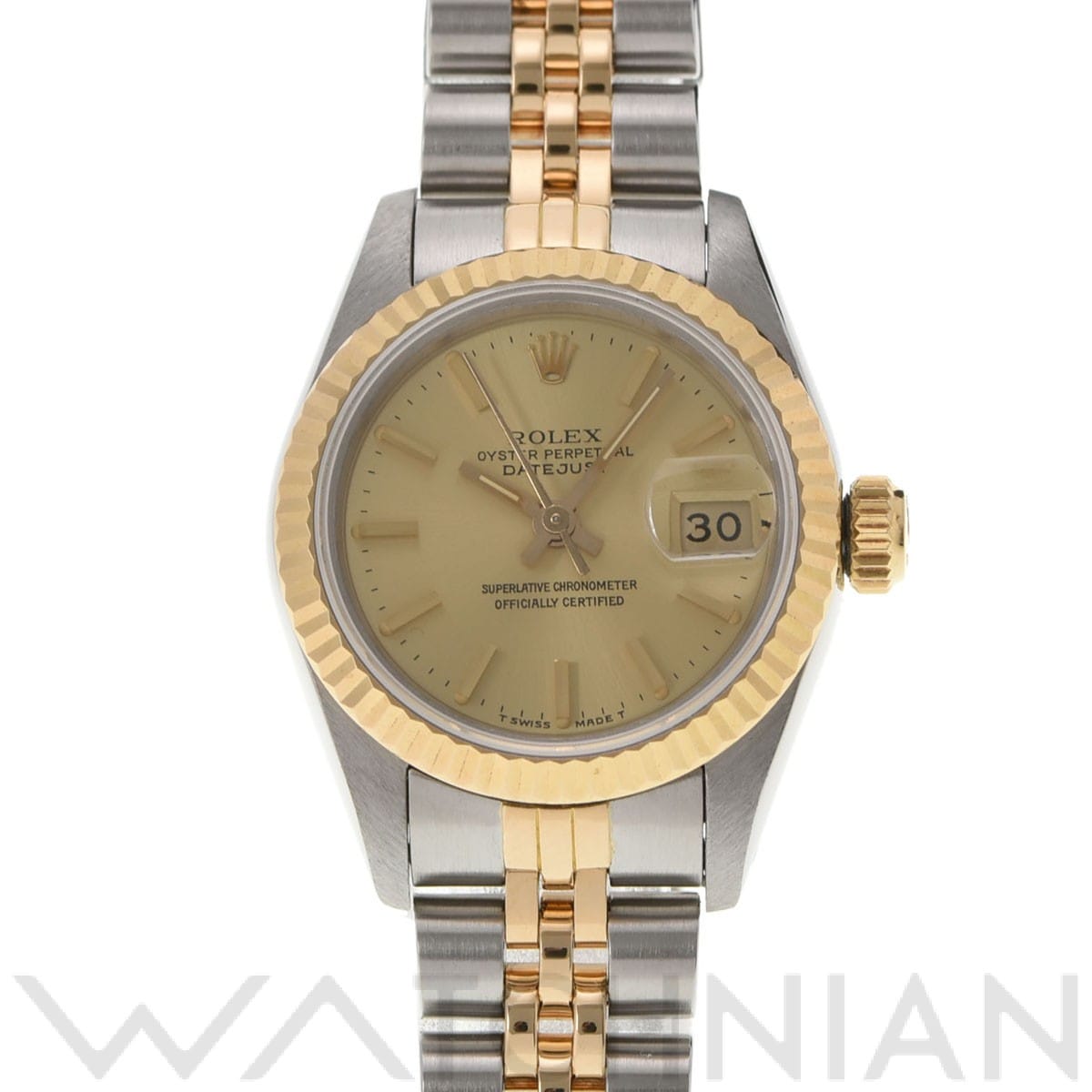 ロレックス デイトジャスト 26 69173 シャンパン レディース 時計 【中古】【wristwatch】