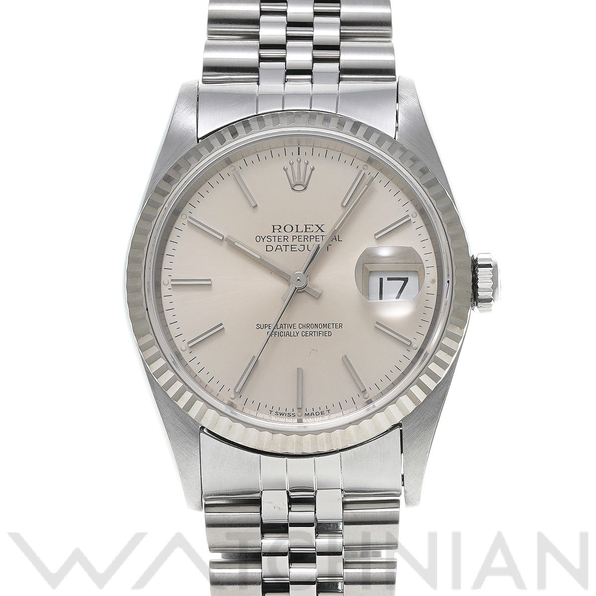 ロレックス デイトジャスト 36 16234 シルバー メンズ 時計 【中古】【wristwatch】