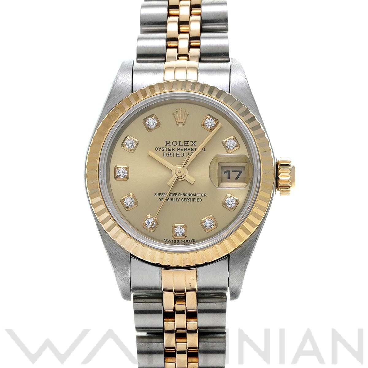 ロレックス デイトジャスト 79173G シャンパン/ダイヤモンド レディース 時計 【中古】【wristwatch】