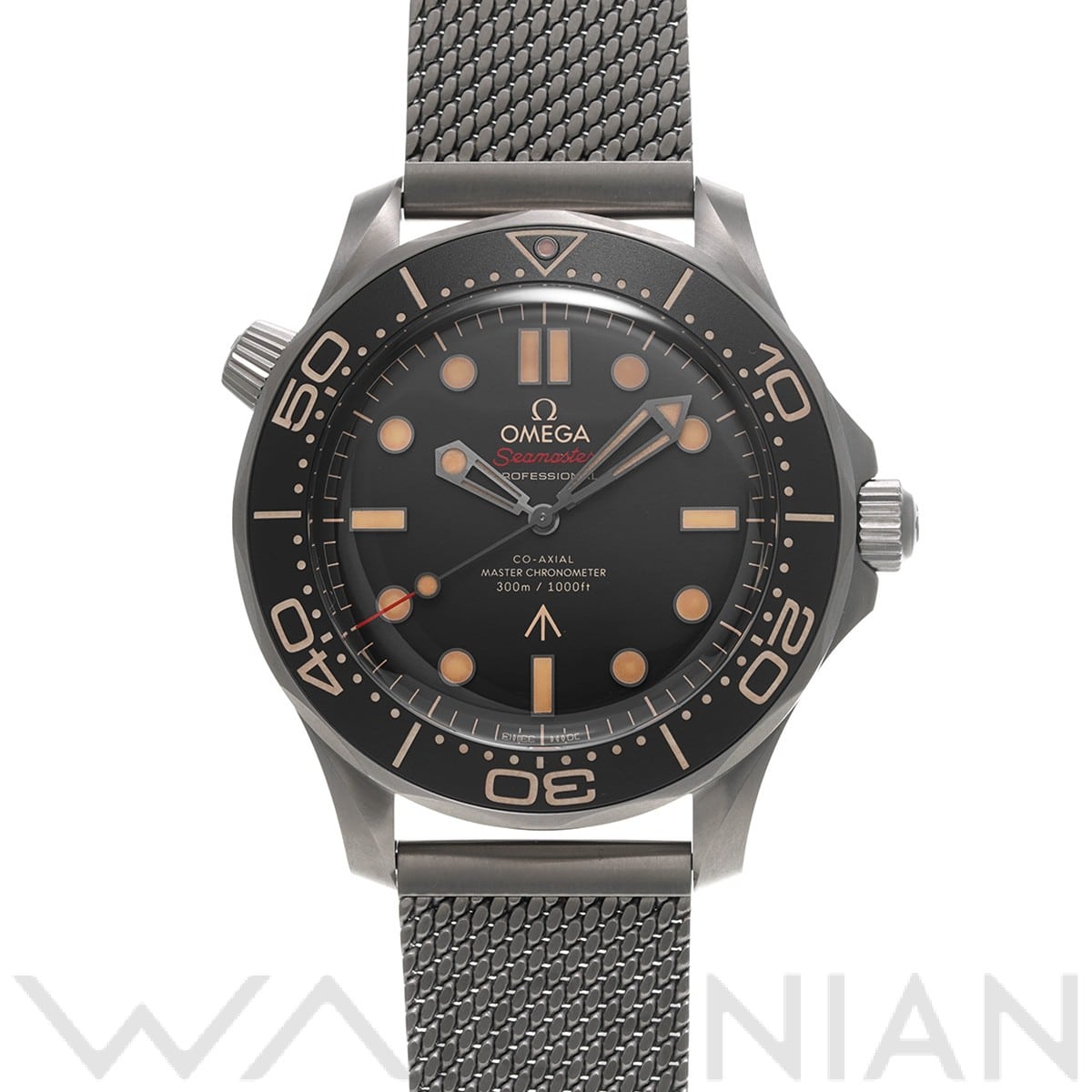 シーマスター ダイバー300 コーアクシャル マスタークロノメーター 007 210.90.42.20.01.001 ブラック オメガ OMEGA メンズ 【中古】