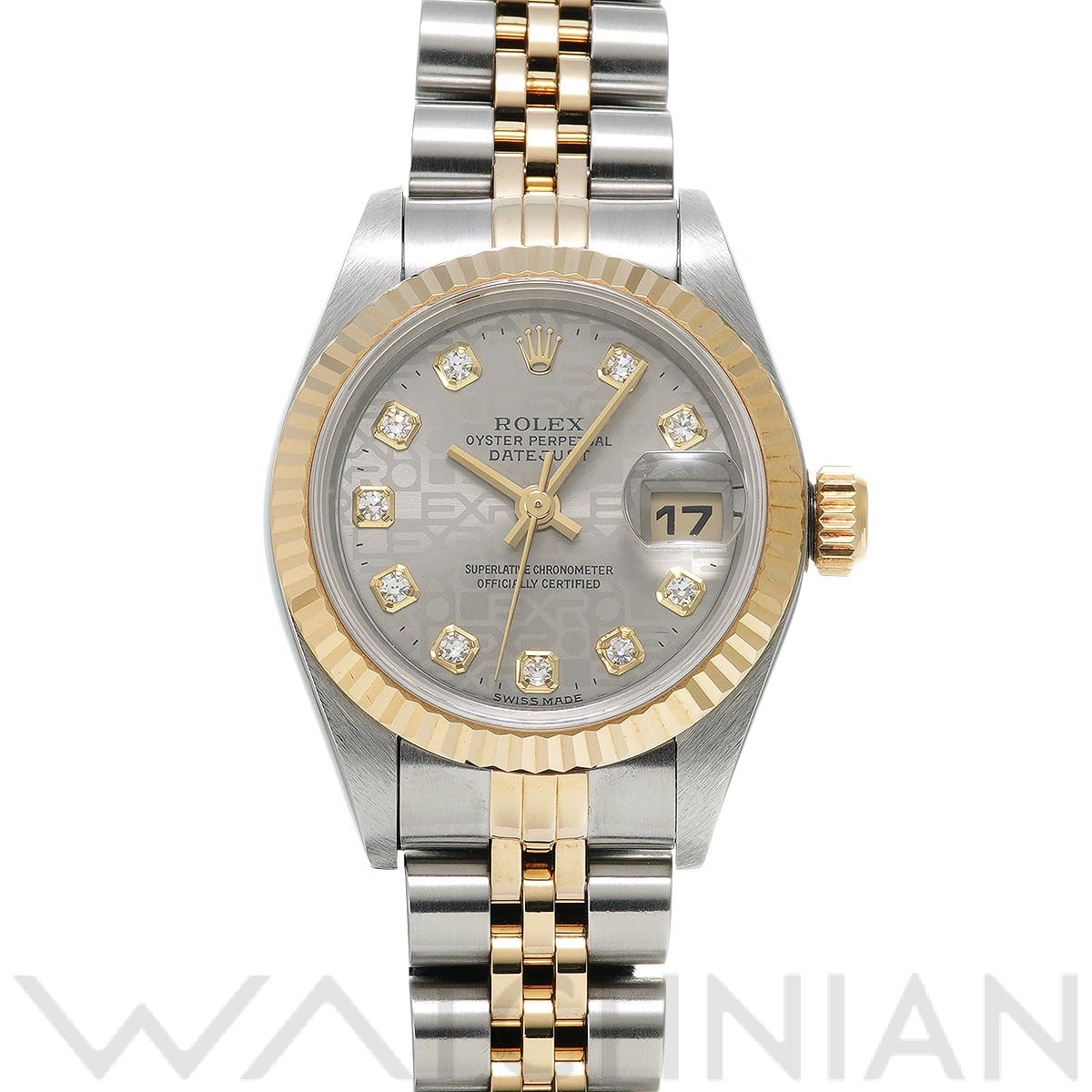 デイトジャスト 69173G T番(1996年頃製造) グレーコンピュータ/ダイヤモンド ロレックス ROLEX レディース 【中古】