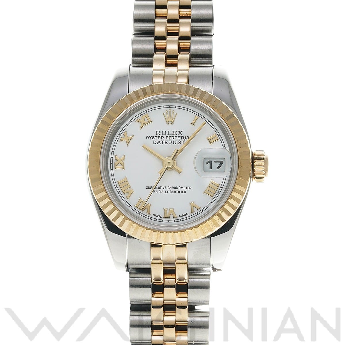 ロレックス レディ デイトジャスト 26 179173 ホワイト レディース 時計 【中古】【wristwatch】