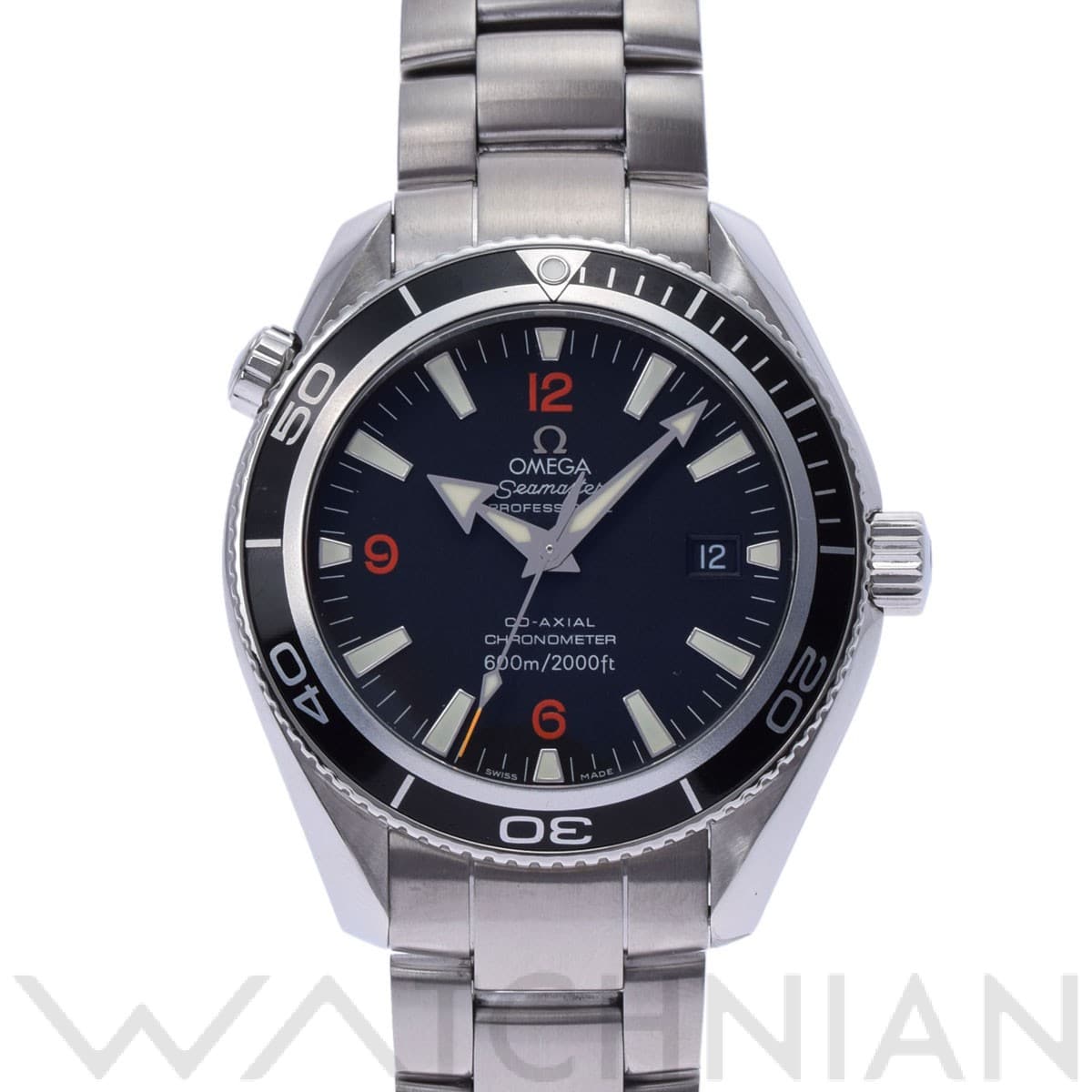 オメガ / OMEGA シーマスター プラネットオーシャン 600 コーアクシャル 2201.51 ブラック メンズ 時計 【中古】【wristwatch】