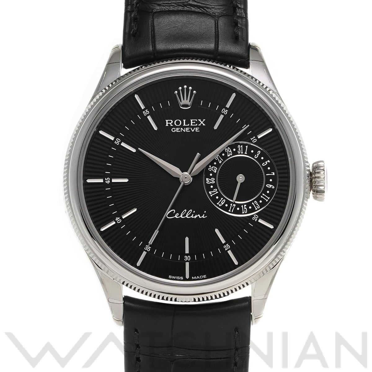 チェリーニ デイト 50519 ランダムシリアル ブラック ロレックス ROLEX メンズ 【中古】