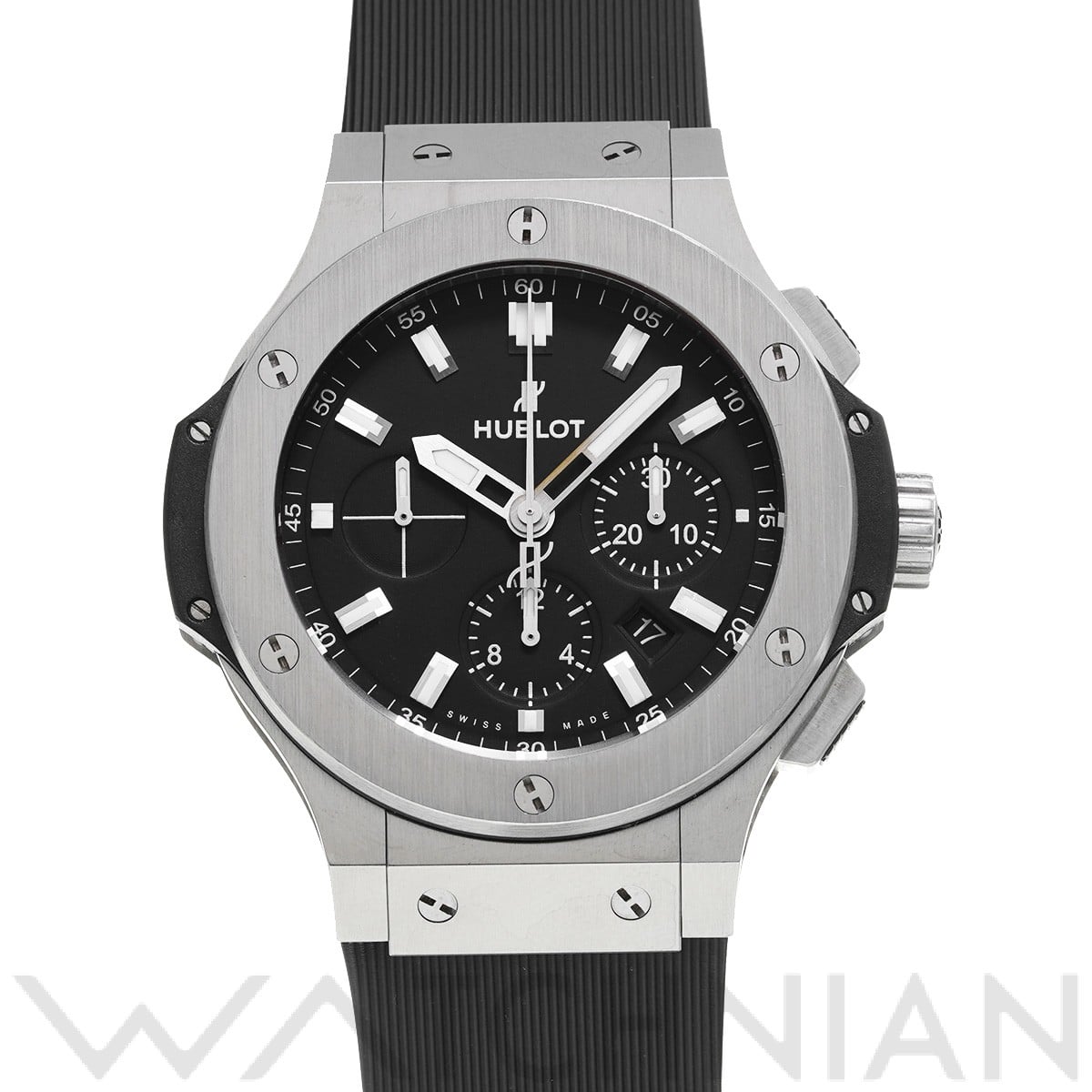 ビッグバン スチール 301.SX.1170.RX ブラック ウブロ HUBLOT メンズ 【中古】