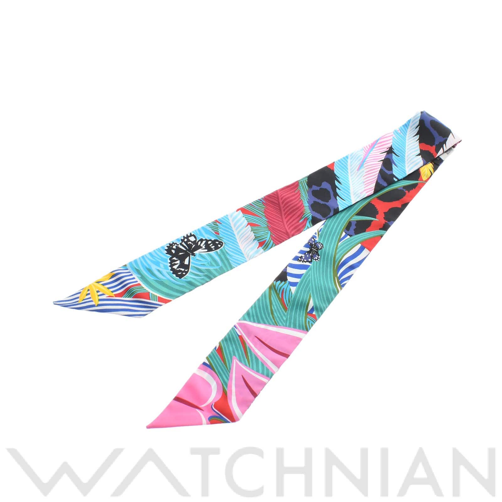 エルメス / HERMES ツイリー JAGUAR QUETZAL マルチカラー シルク100％ レディース 【新品】【other】