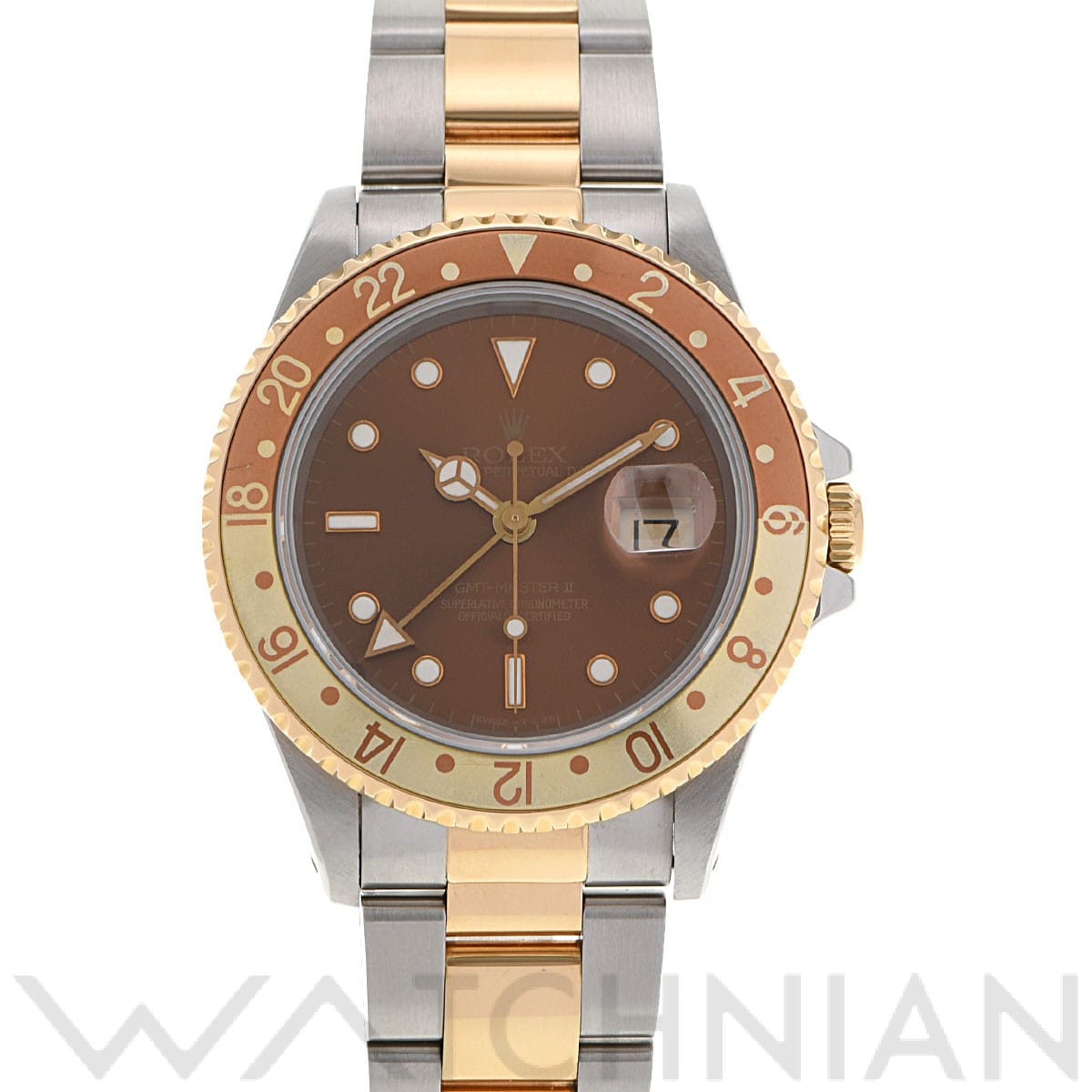 ロレックス GMTマスターII 16713 ブラウン メンズ 時計 【中古】【wristwatch】