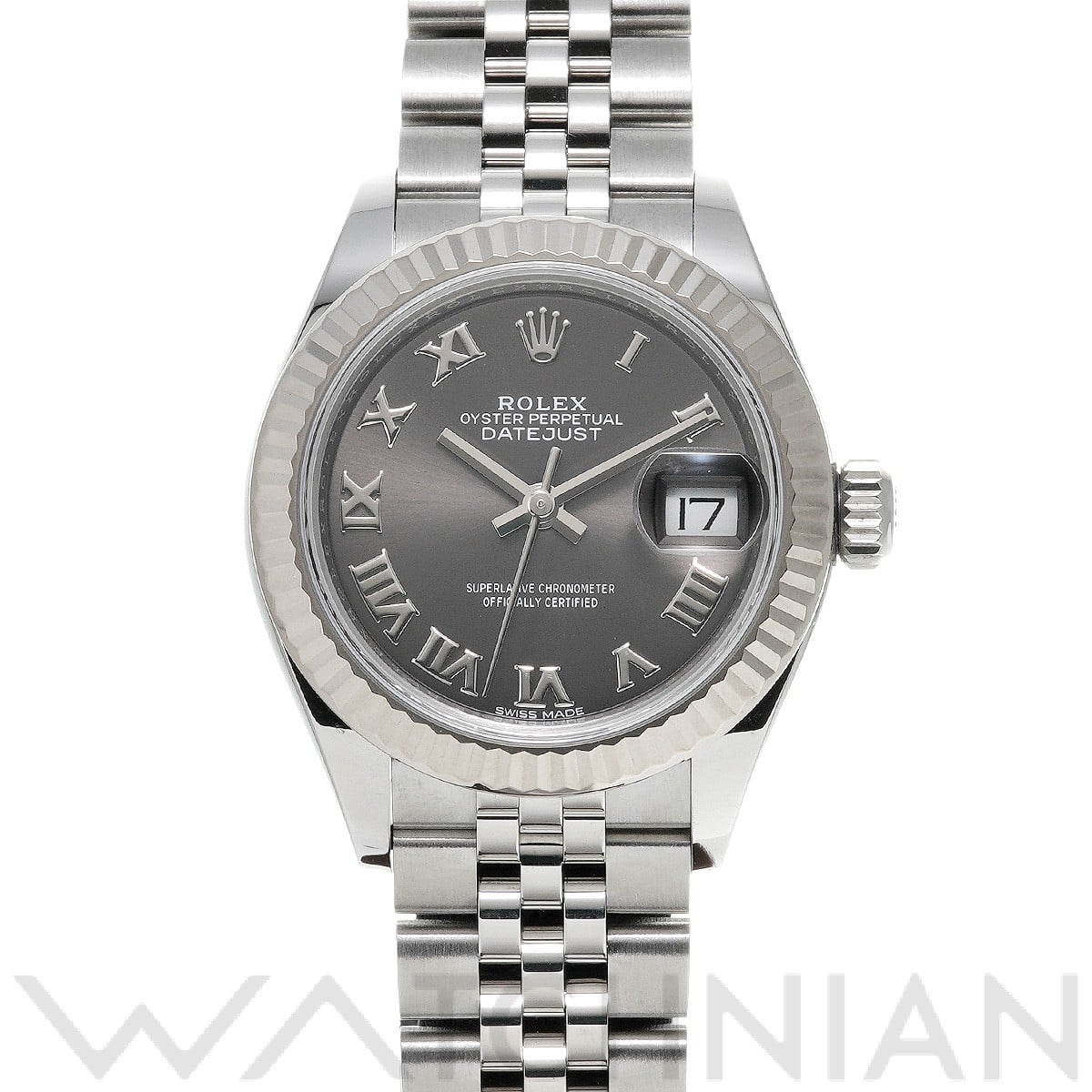 ロレックス レディ デイトジャスト 28 279174 グレー レディース 時計 【中古】【wristwatch】