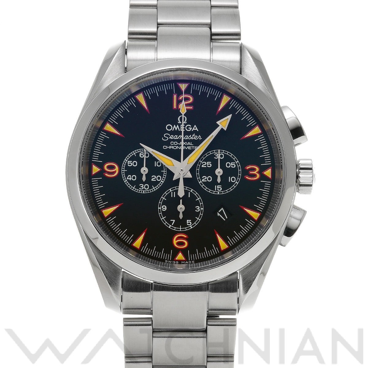 オメガ / OMEGA シーマスター アクアテラ コーアクシャル クロノグラフ チャイナエクスプロラーズ 2512.54 ブラック メンズ 時計 【中古】【wristwatch】