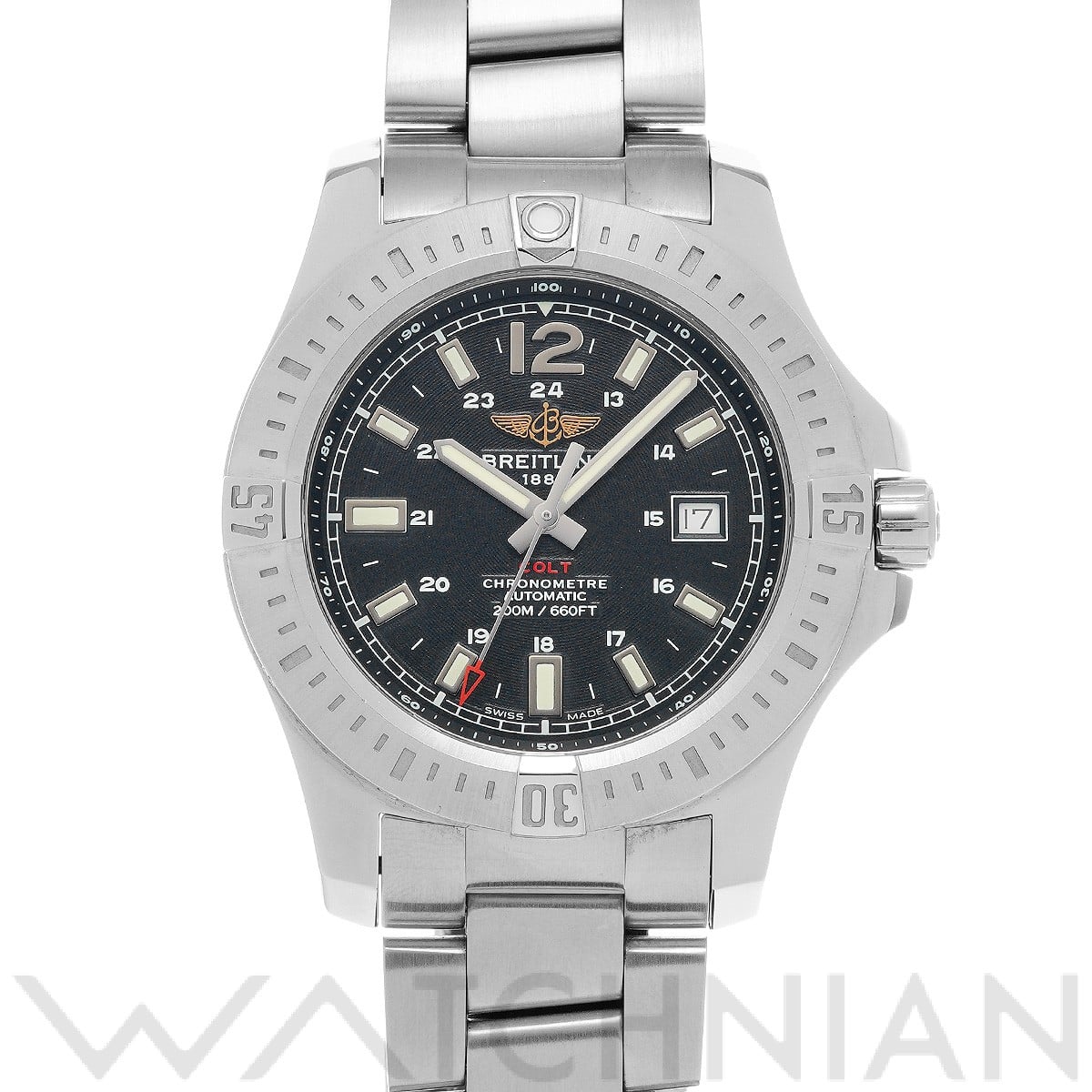 ブライトリング / BREITLING コルト オートマチック A1738811/BD44 ブラック メンズ 時計 【中古】【wristwatch】