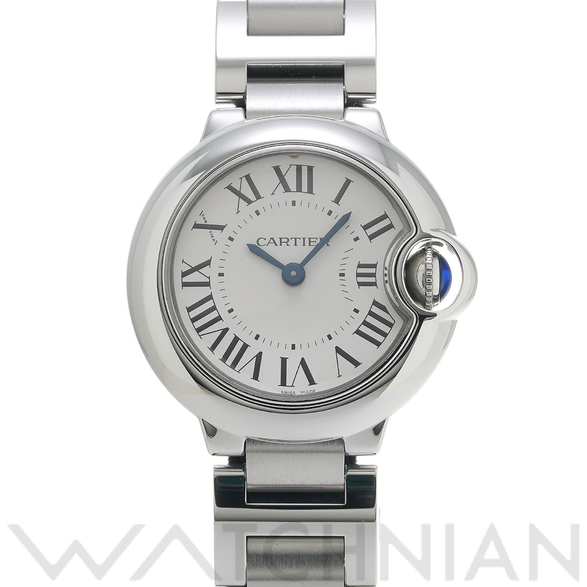 カルティエ / CARTIER バロンブルー ドゥ カルティエ 28mm W69010Z4 シルバー レディース 時計 【中古】【wristwatch】