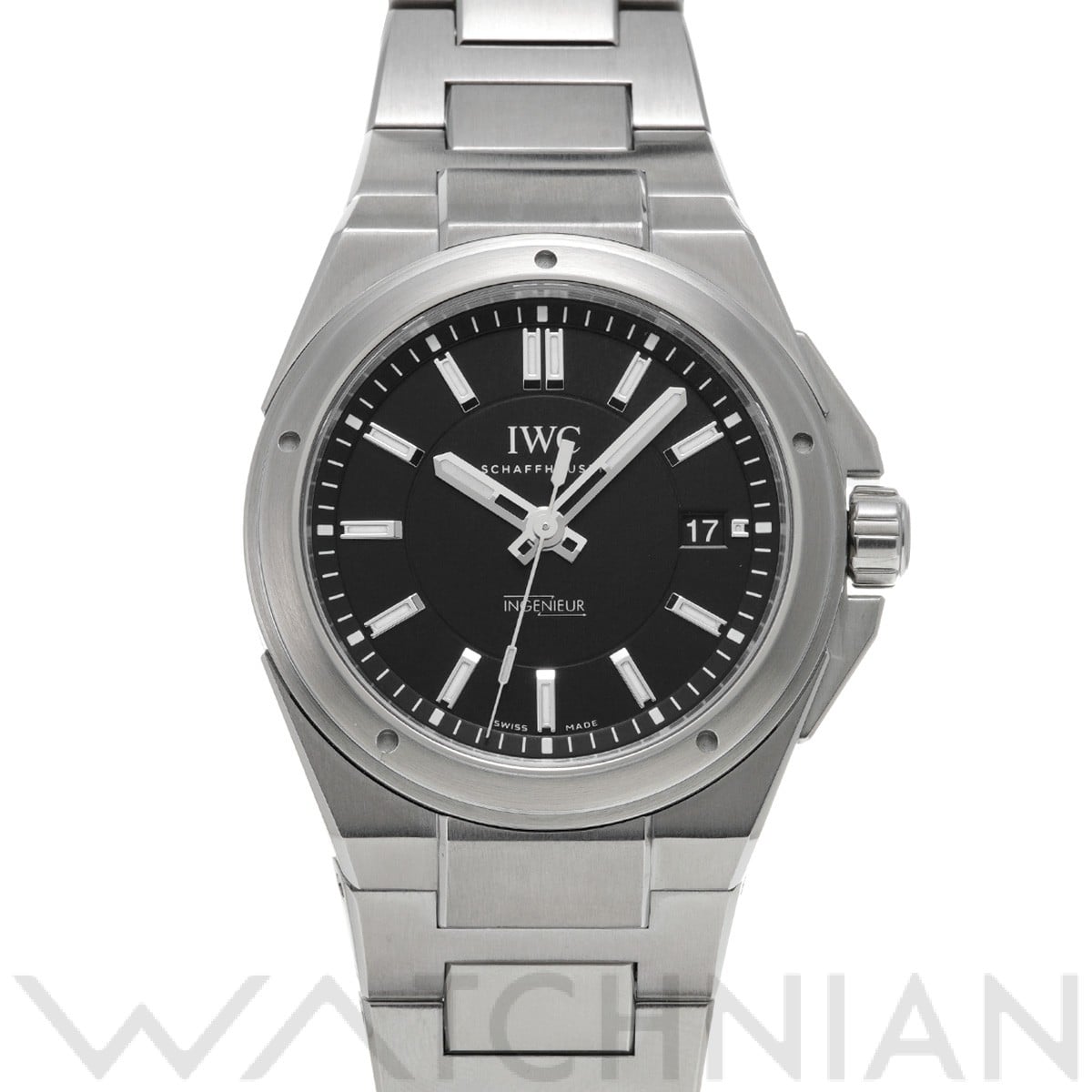 IWC インヂュニア オートマティック IW323902 ブラック メンズ 時計 【中古】【wristwatch】