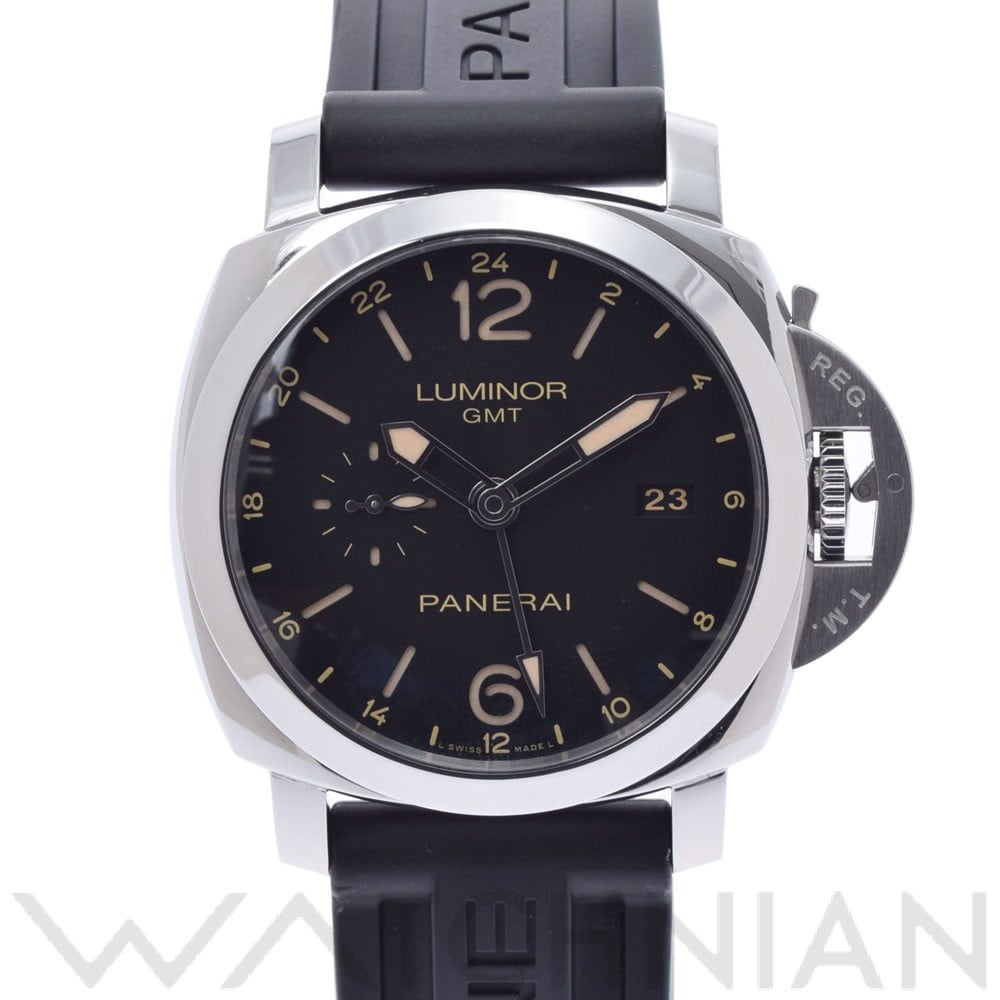 ルミノール 1950 3デイズ GMT 24H アッチャイオ PAM00531 R番(2015年製造) ブラック パネライ OFFICINE PANERAI メンズ 【中古】