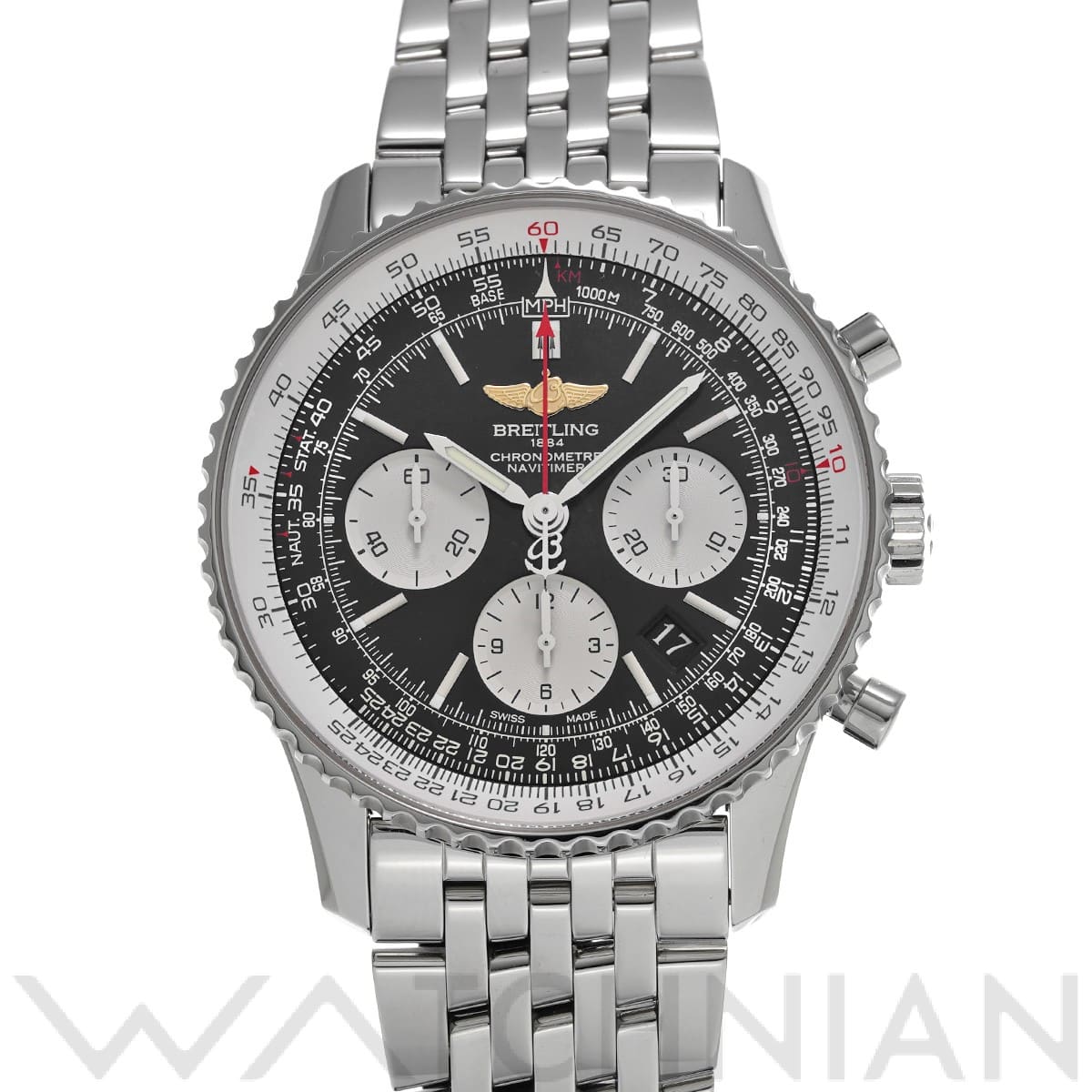 ブライトリング / BREITLING ナビタイマー 01 A022B01NP ブラック/シルバー メンズ 時計 【中古】【wristwatch】