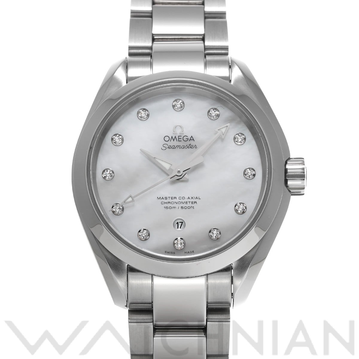 オメガ / OMEGA シーマスター アクアテラ 231.10.34.20.55.002 ホワイトシェル/ダイヤモンド レディース 時計 【中古】【wristwatch】